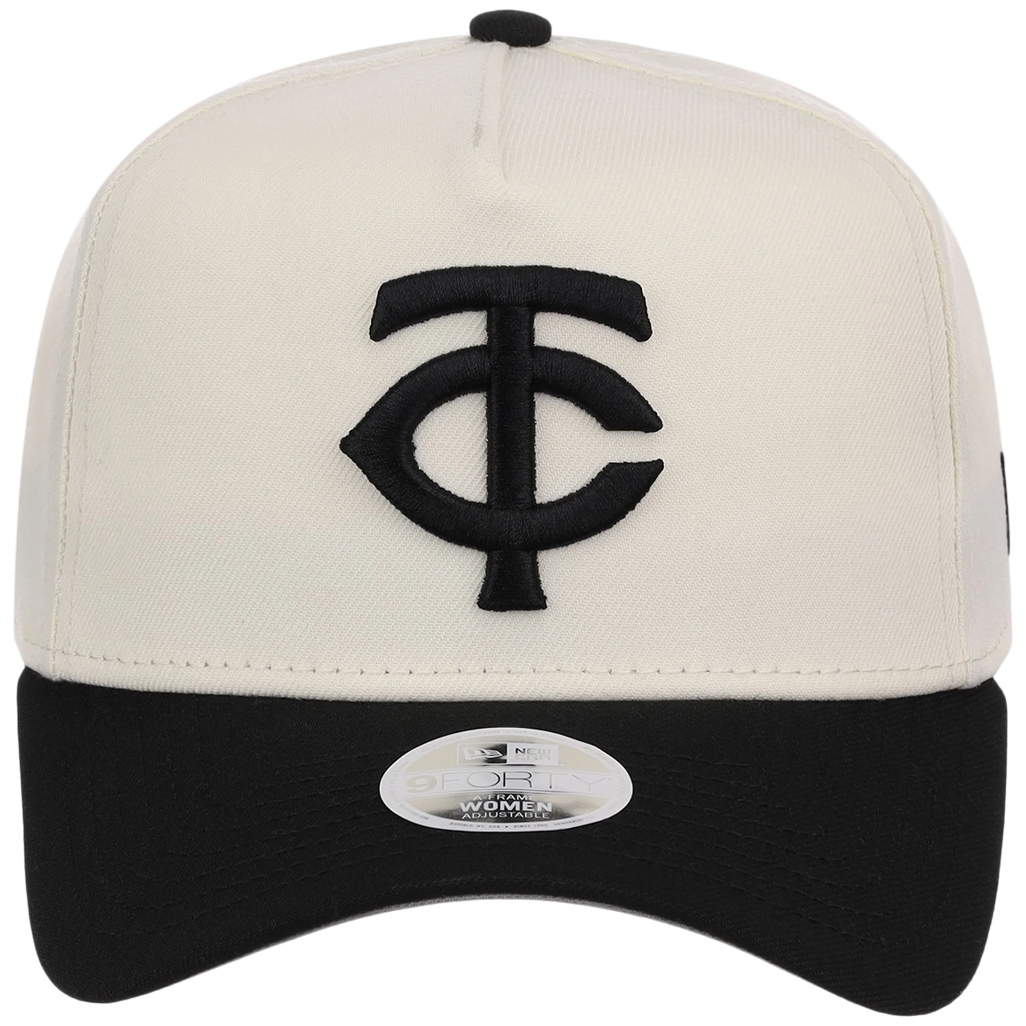 Minnesota Twins Women's New Era 9FORTY Chrome x Black A-Frame - Image 5