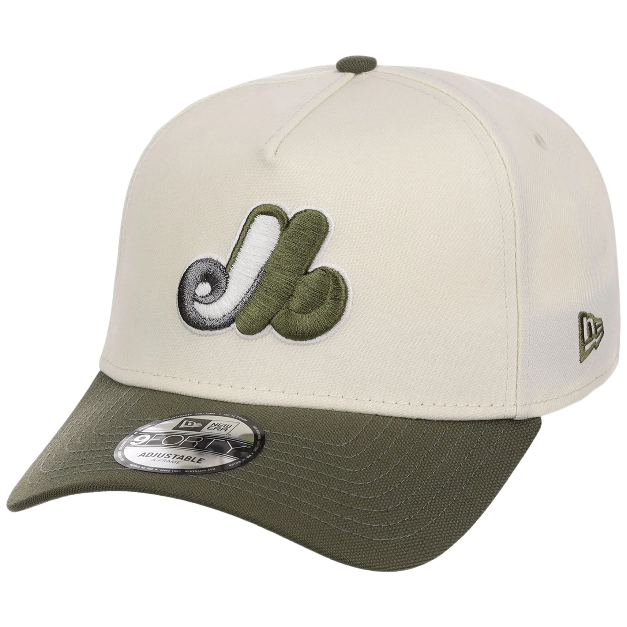 Montreal Expos MLB Chrome Olive New Era 9FORTY - Image 4