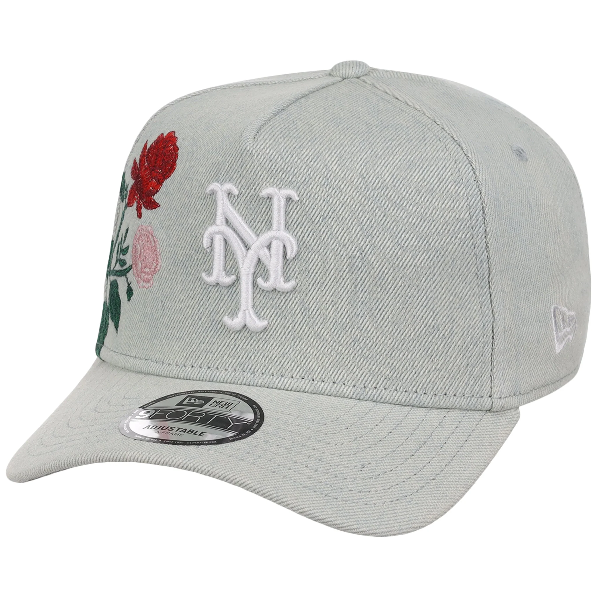 New York Mets MLB Denim Flower New Era 9FORTY - Image 4