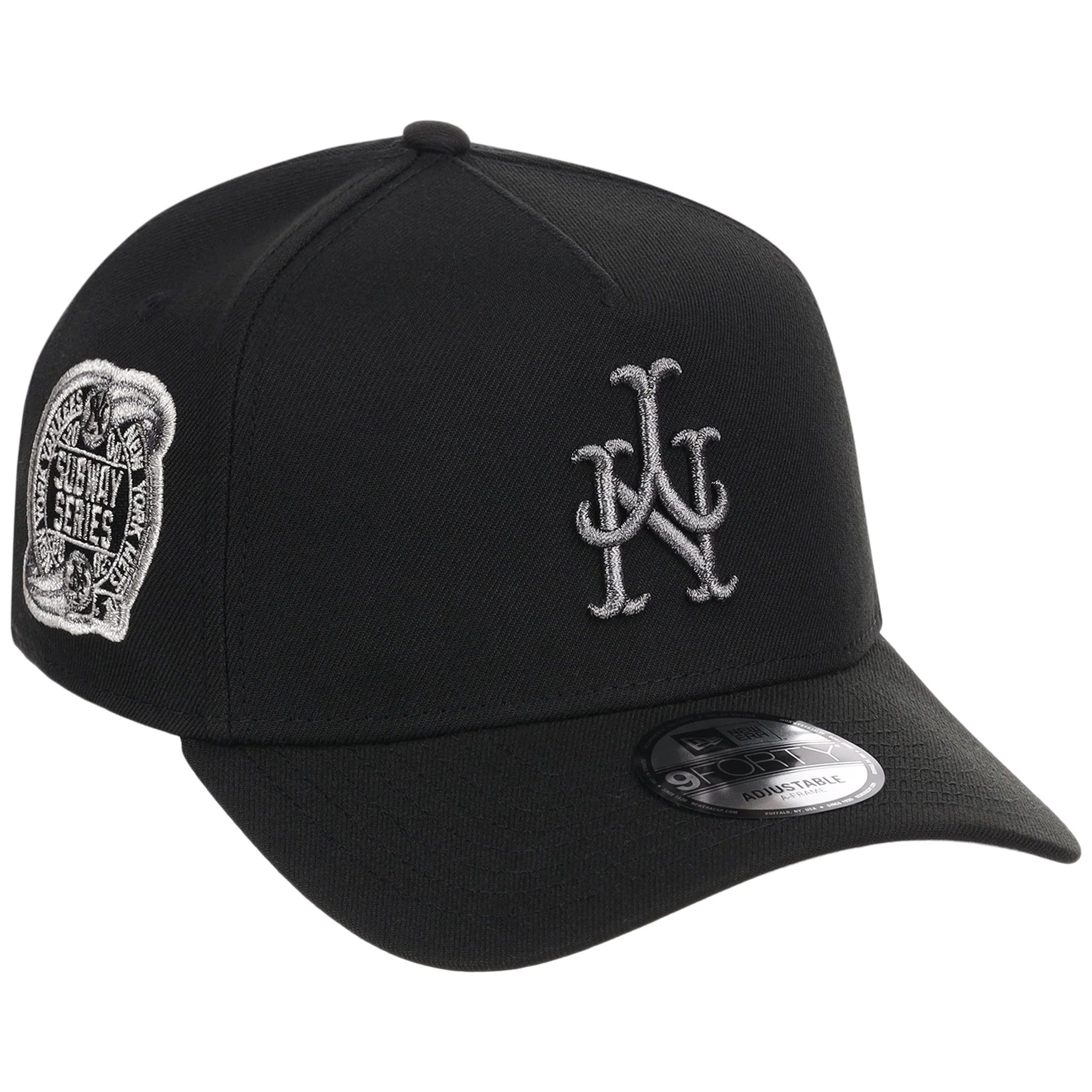 New York Mets MLB Flipmode 2.0 Liquid Titanium New Era 9FORTY A-Frame (Black/Black/Gray)