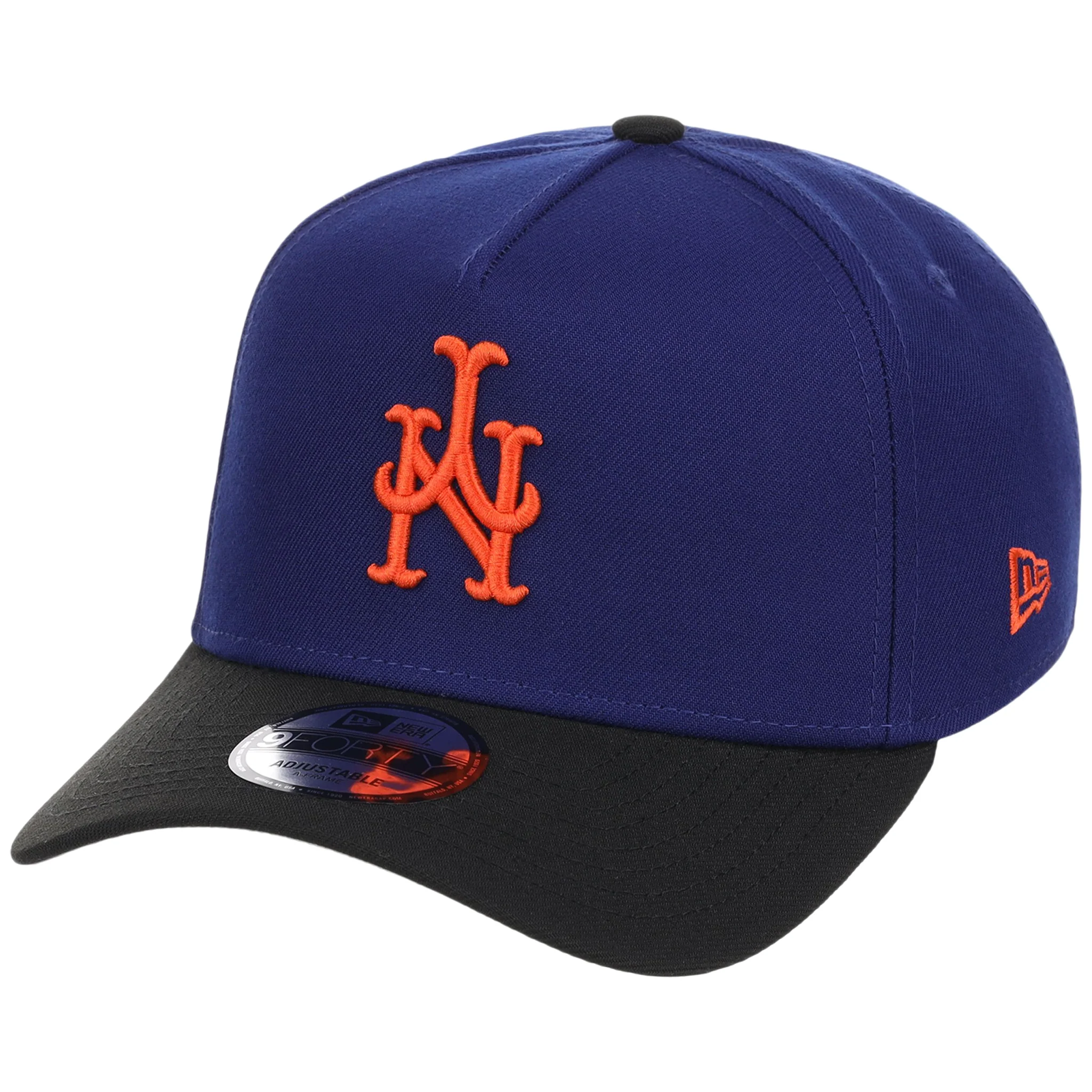 New York Mets MLB Flipmode 2.0 New Era 9FORTY A-Frame (Royal/Black/Gray) - Image 4