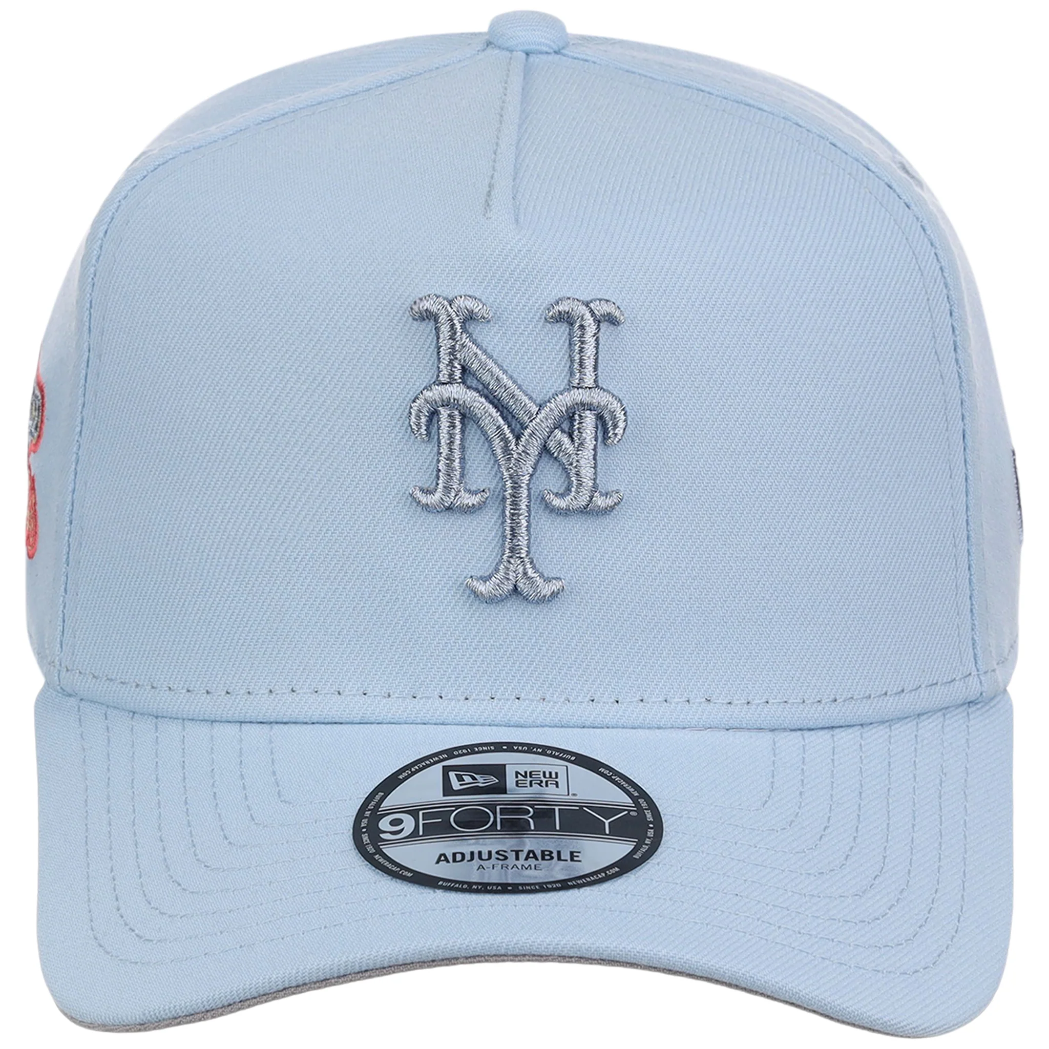 New York Mets MLB Glacial Blue New Era 9FORTY A-Frame - Image 5