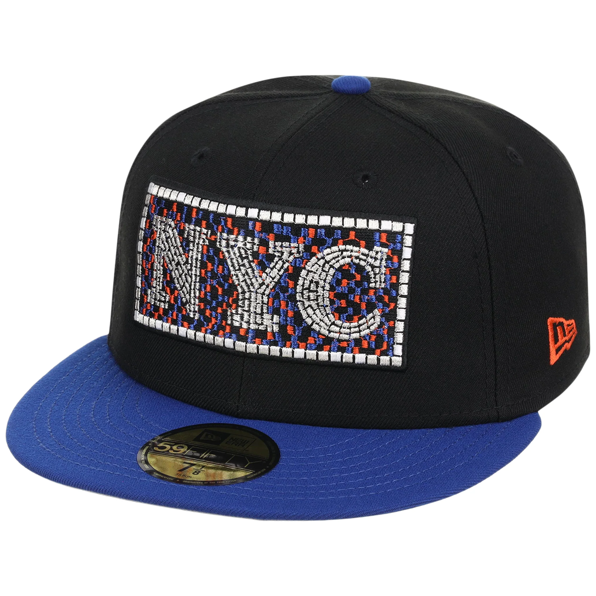 New York Mets - New York Crown the City - Subway Tile New Era 59FIFTY - Black/Royal - Image 4