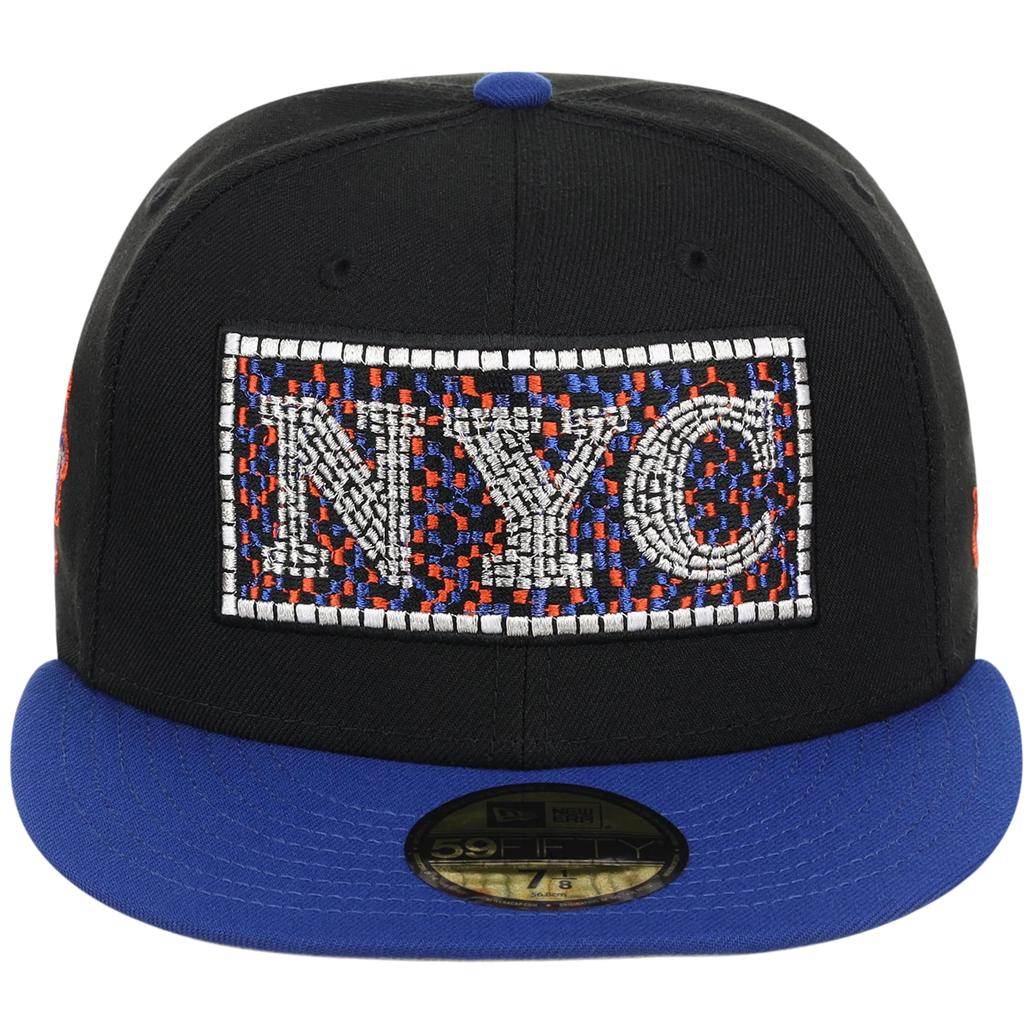 New York Mets - New York Crown the City - Subway Tile New Era 59FIFTY - Black/Royal - Image 5