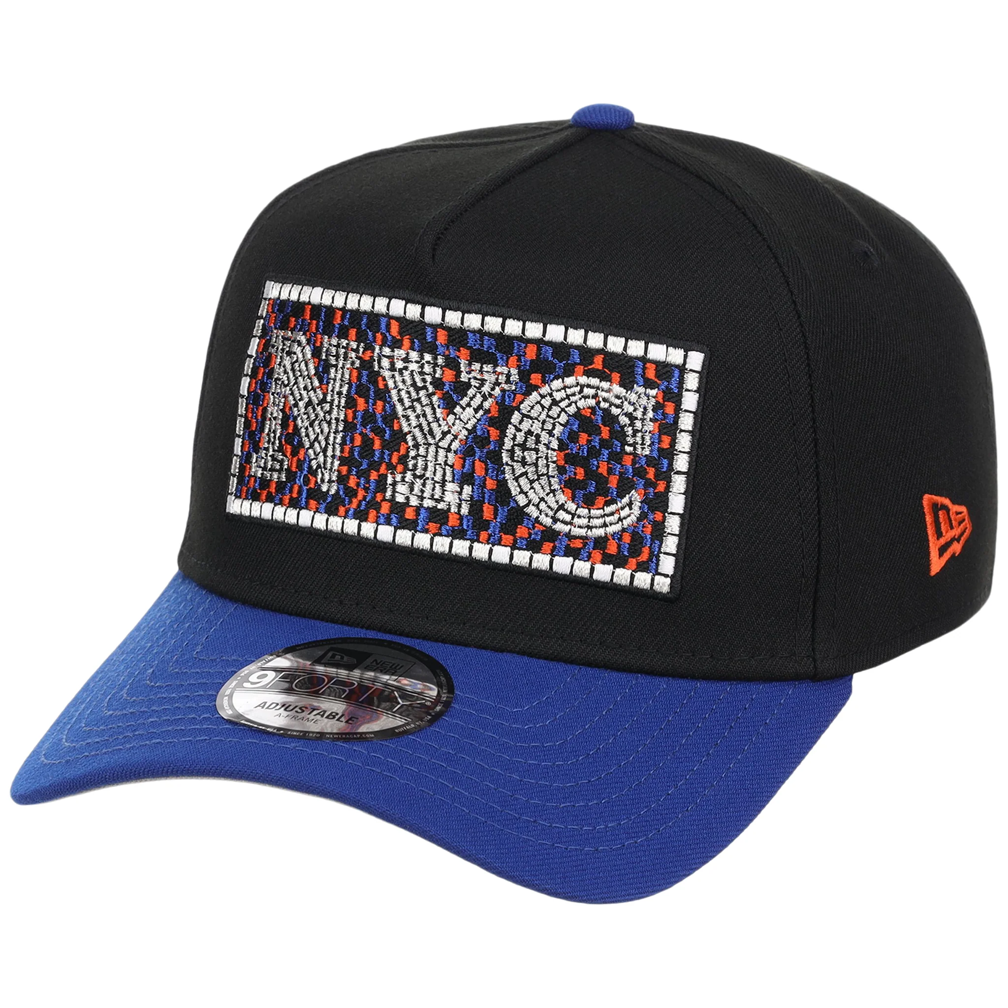 New York Mets - New York Crown the City - Subway Tile New Era 9FORTY - Black/Royal - Image 4