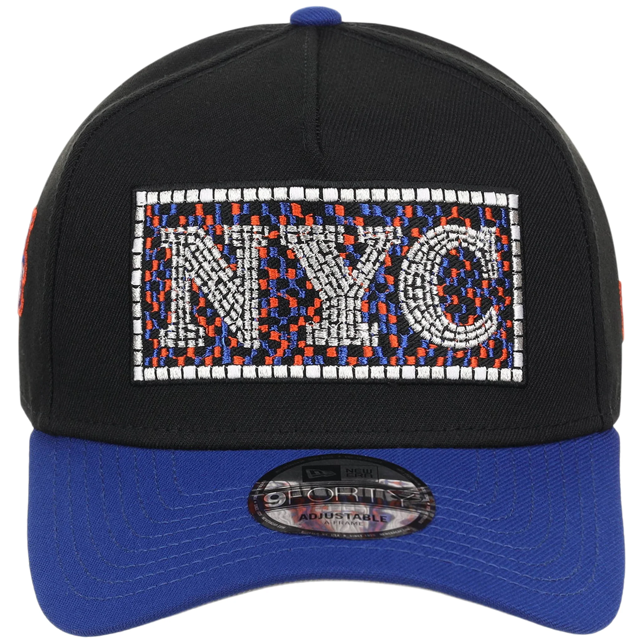 New York Mets - New York Crown the City - Subway Tile New Era 9FORTY - Black/Royal - Image 5