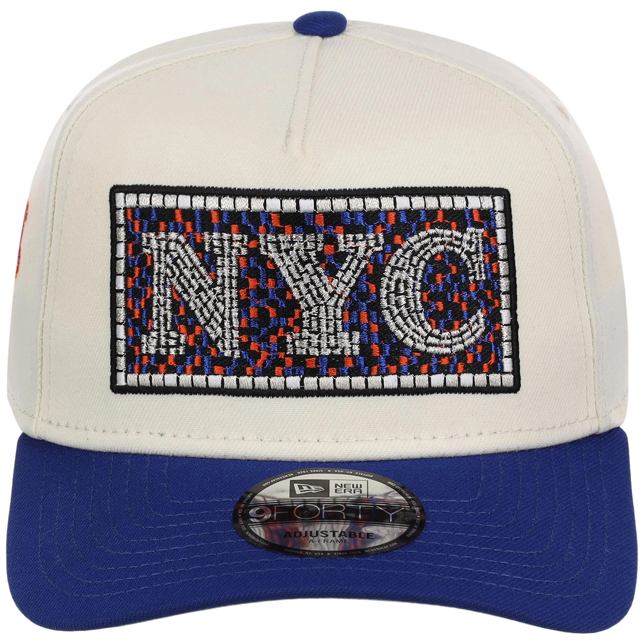 New York Mets - New York Crown the City - Subway Tile New Era 9FORTY - Chrome/Royal - Image 5