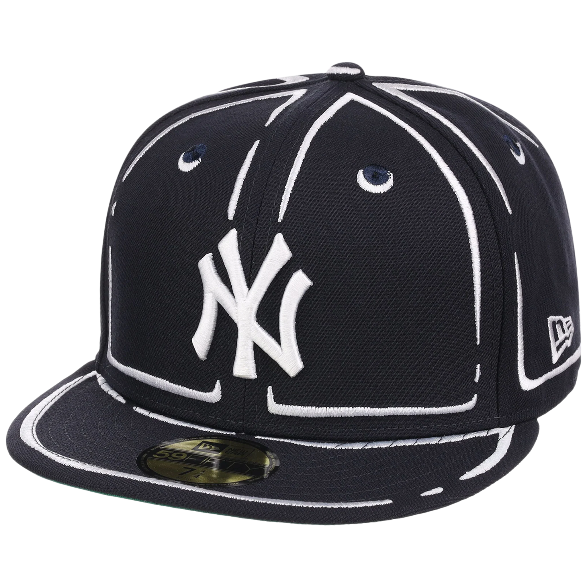 New York Yankees Joshua Vides x MLB 'Outline' New Era 59FIFTY Collection - Image 4
