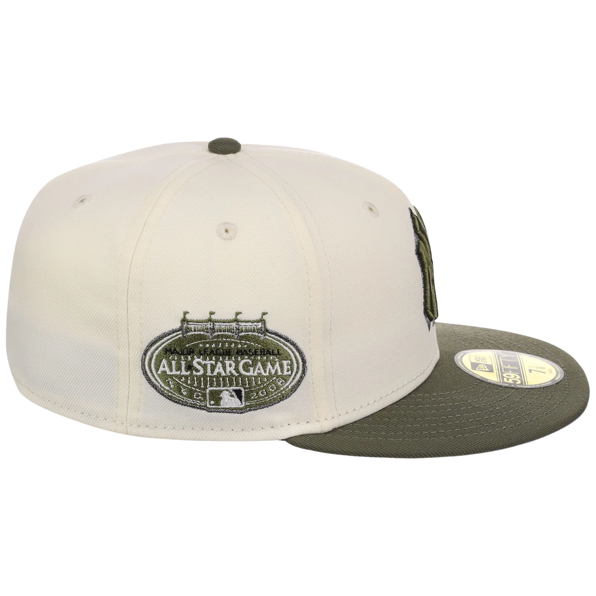 New York Yankees MLB Chrome Olive New Era 59FIFTY - Image 3