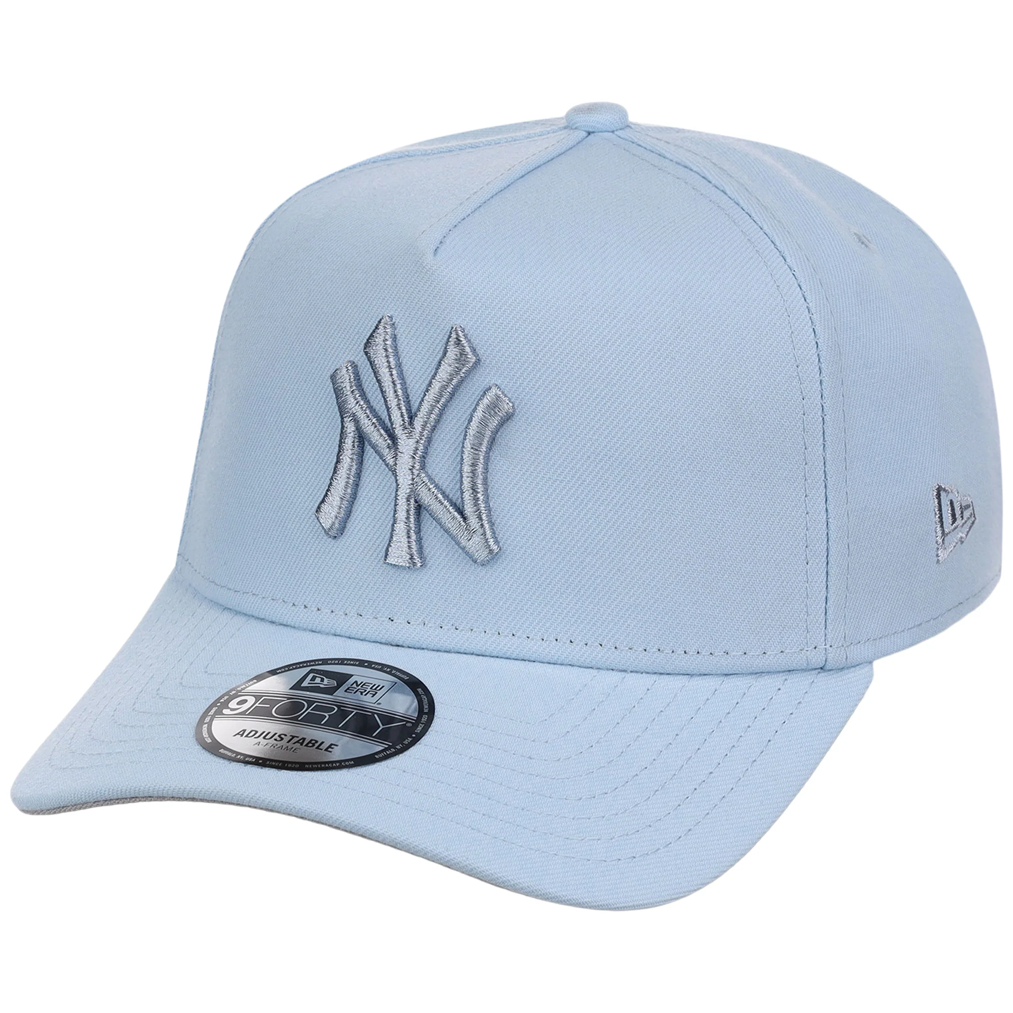 New York Yankees MLB Glacial Blue New Era 9FORTY A-Frame - Image 4