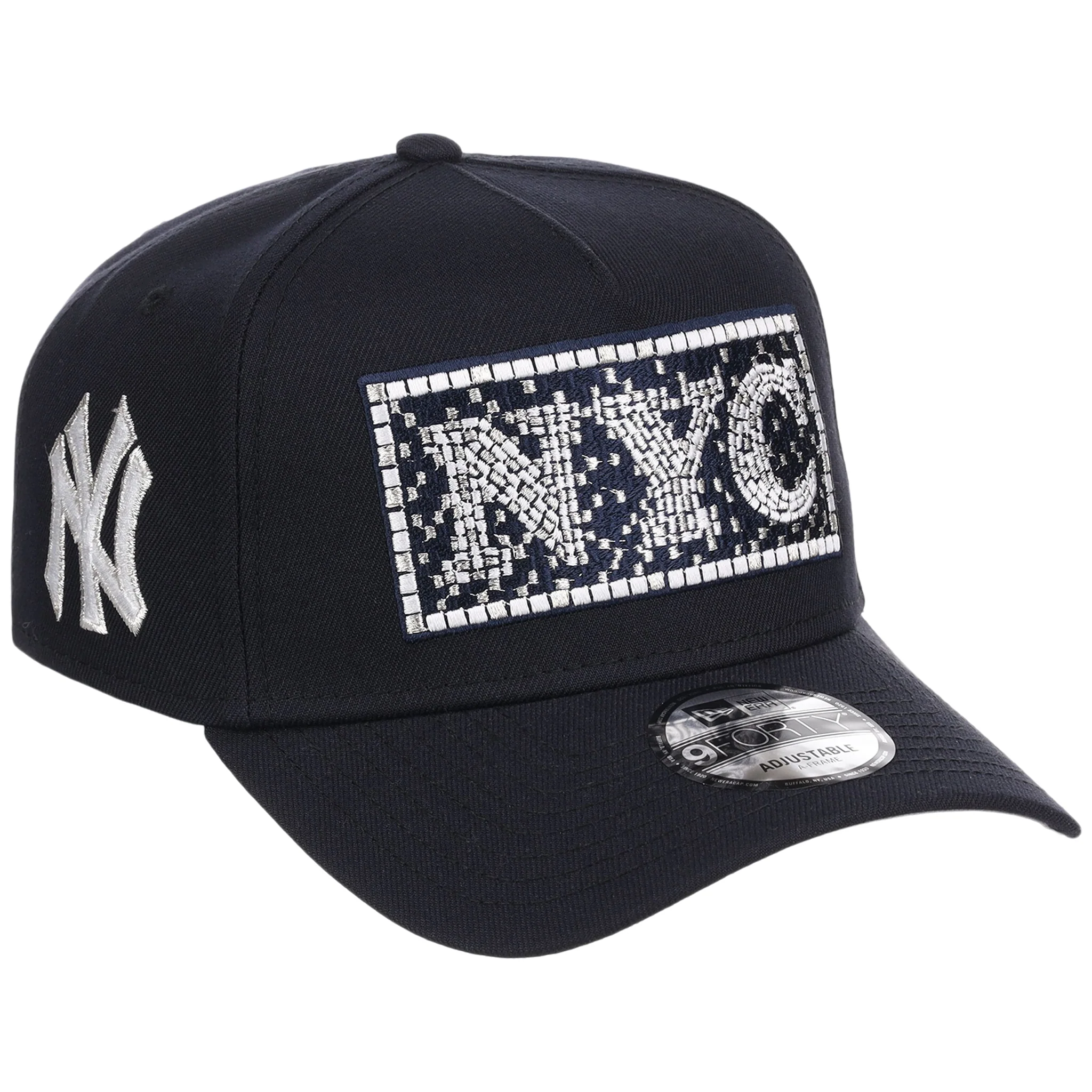 New York Yankees - New York Crown the City - Subway Tile New Era 9FORTY - Navy/Navy