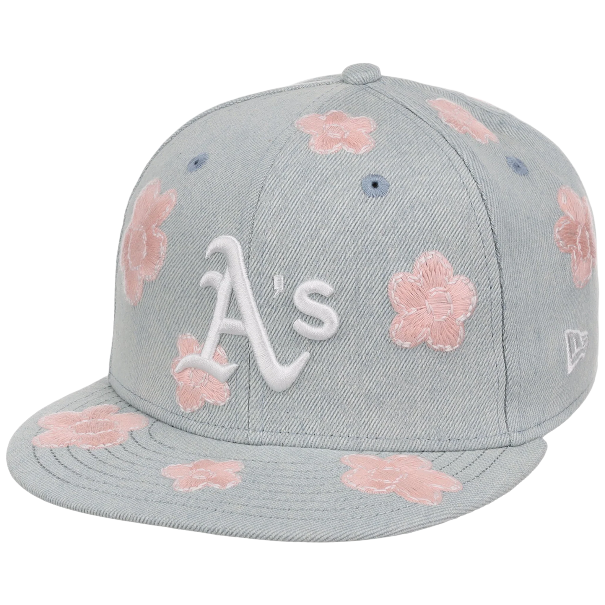 Oakland Athletics MLB Denim Flower New Era 59FIFTY - Image 4