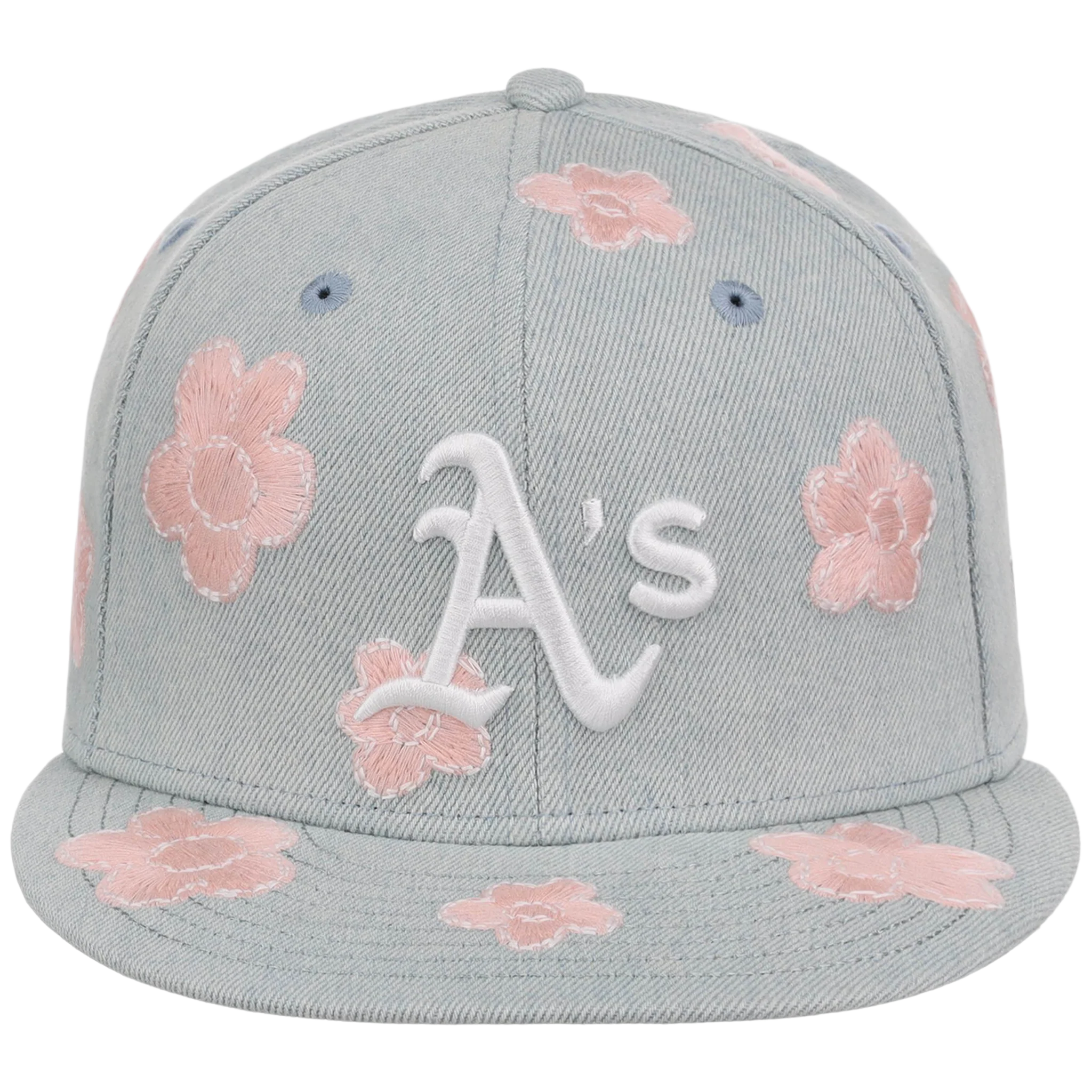 Oakland Athletics MLB Denim Flower New Era 59FIFTY - Image 5