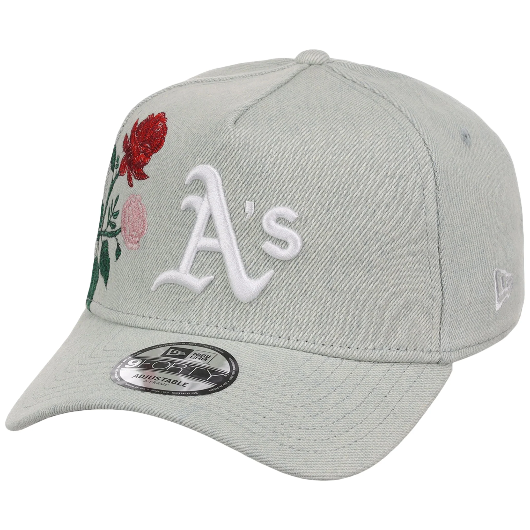 Oakland Athletics MLB Denim Flower New Era 9FORTY - Image 4