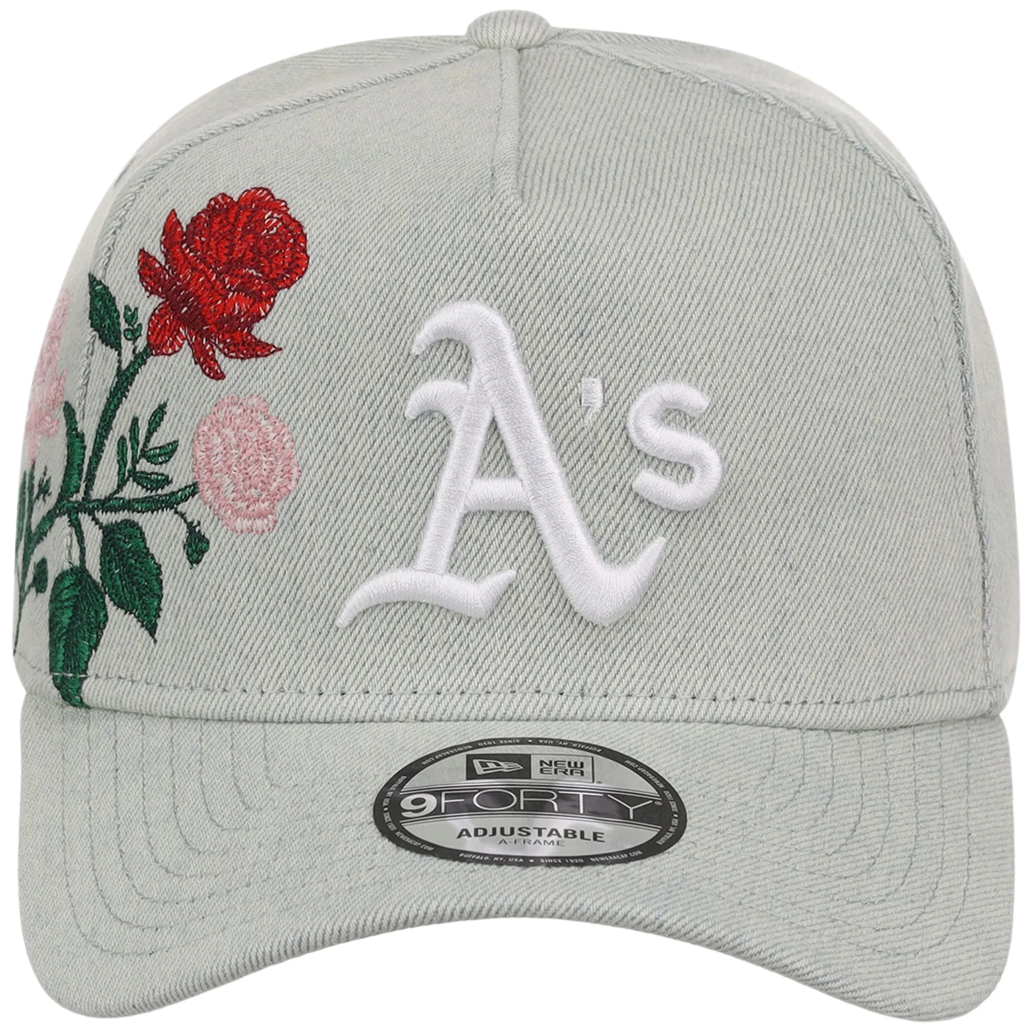 Oakland Athletics MLB Denim Flower New Era 9FORTY - Image 5
