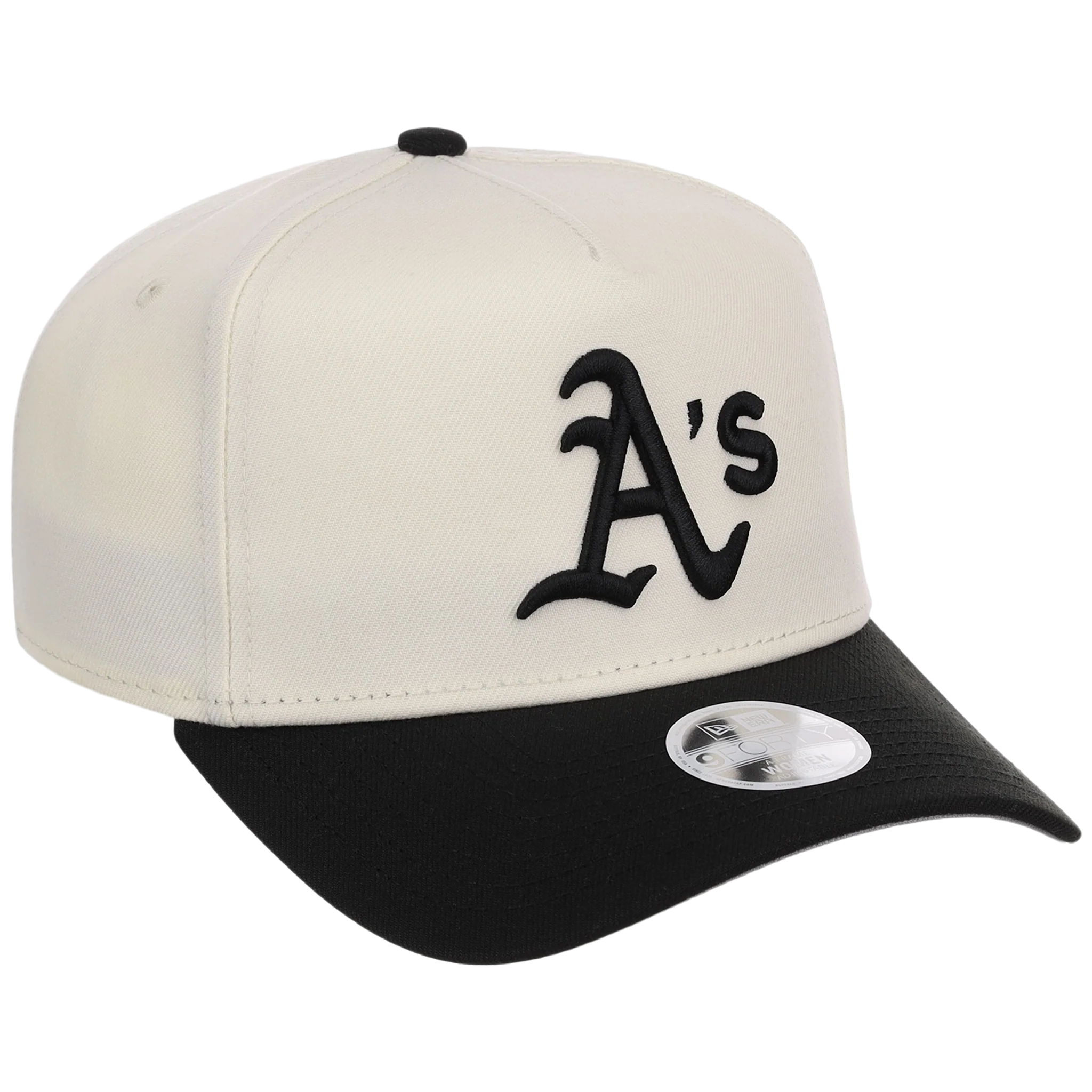 Oakland Athletics Women's New Era 9FORTY Chrome x Black A-Frame