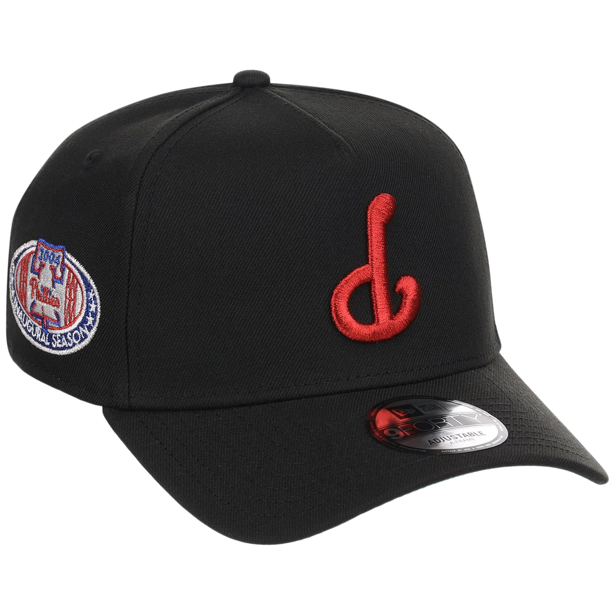 Philadelphia Phillies MLB Flipmode 2.0 Black Dome New Era 9FORTY A-Frame (Black/Black/Kelly Green)