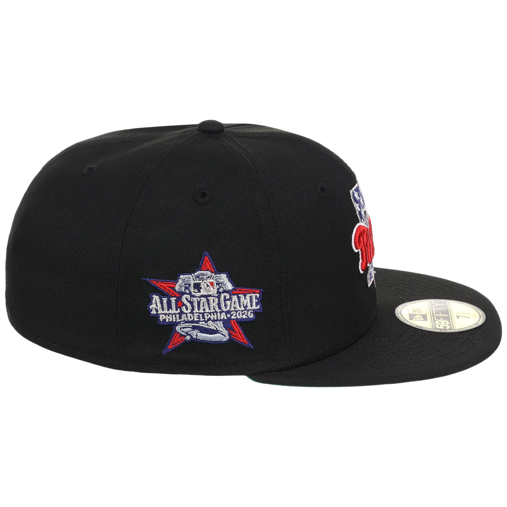 Philadelphia Phillies Philly Crown the City - Liberty Bell New Era 59FIFTY (Black/Black) - Image 3