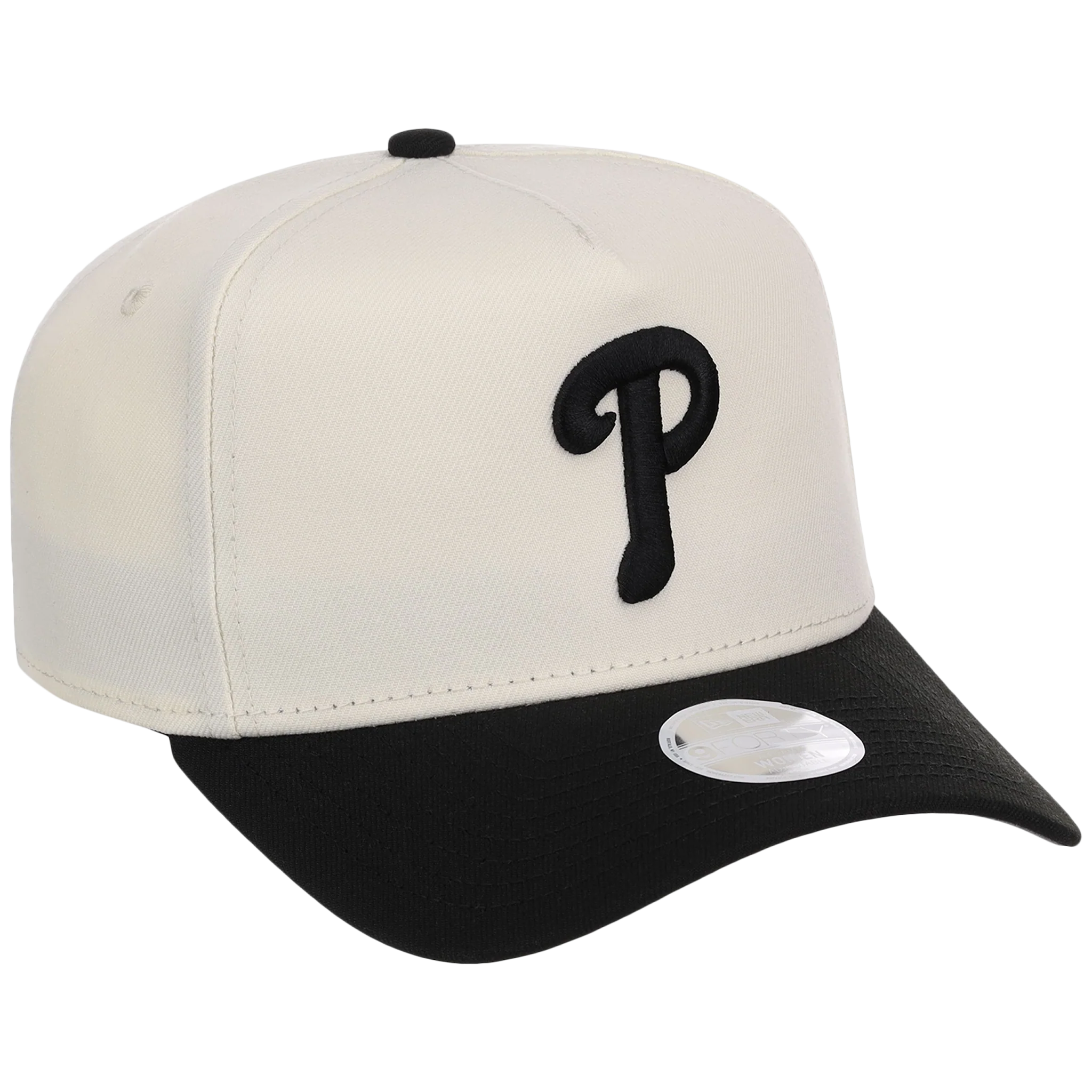 Philadelphia Phillies Women's New Era 9FORTY Chrome x Black A-Frame