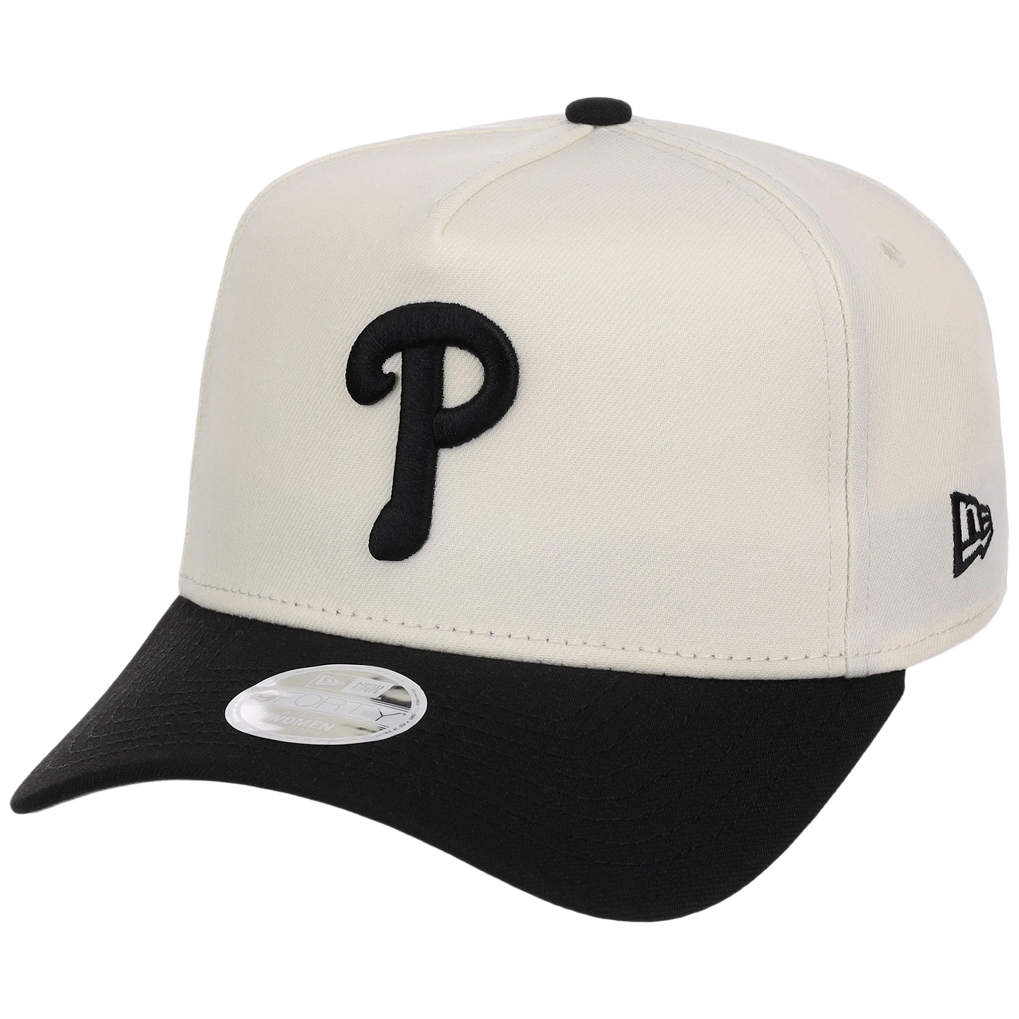 Philadelphia Phillies Women's New Era 9FORTY Chrome x Black A-Frame - Image 4