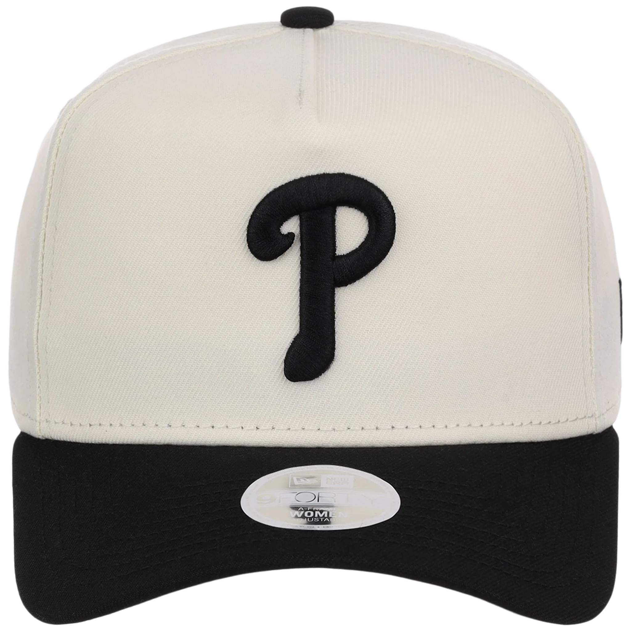 Philadelphia Phillies Women's New Era 9FORTY Chrome x Black A-Frame - Image 5
