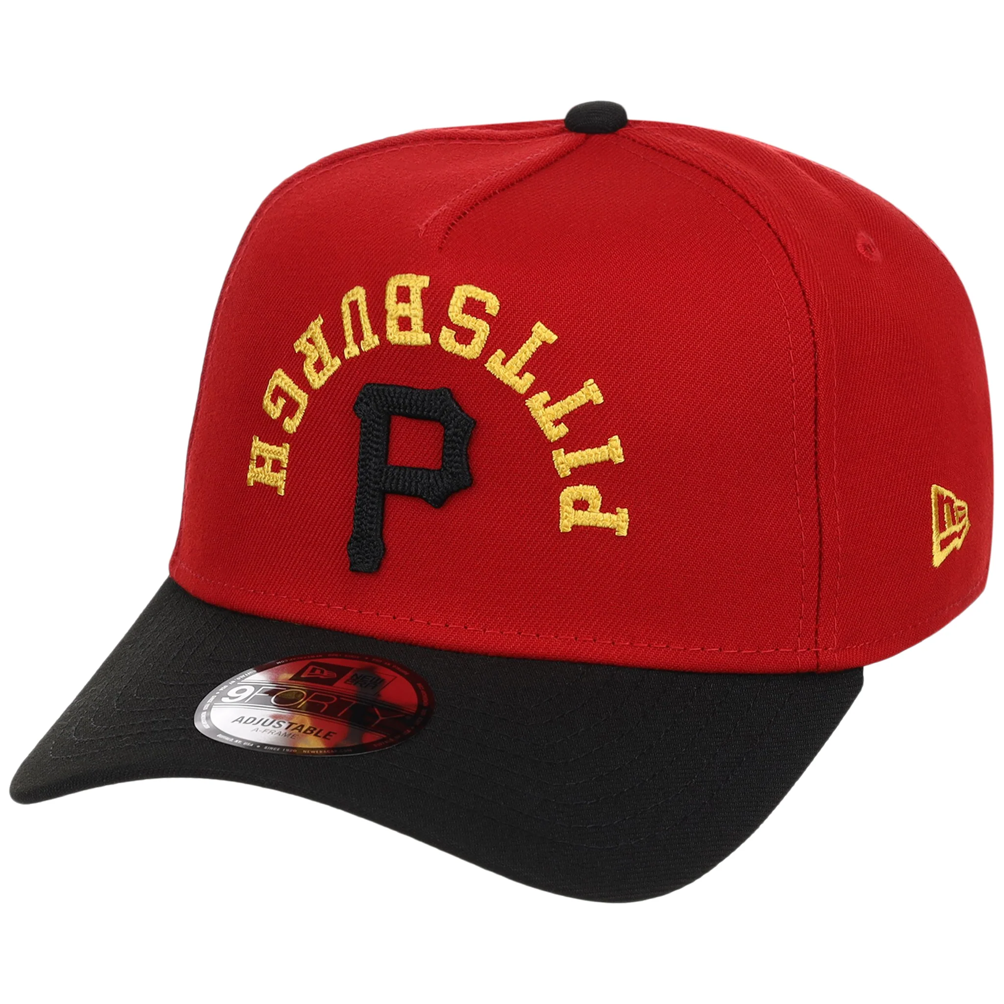 Pittsburgh Pirates MLB Flipmode 2.0 New Era 9FORTY A-Frame (Red/Black/Gray) - Image 4