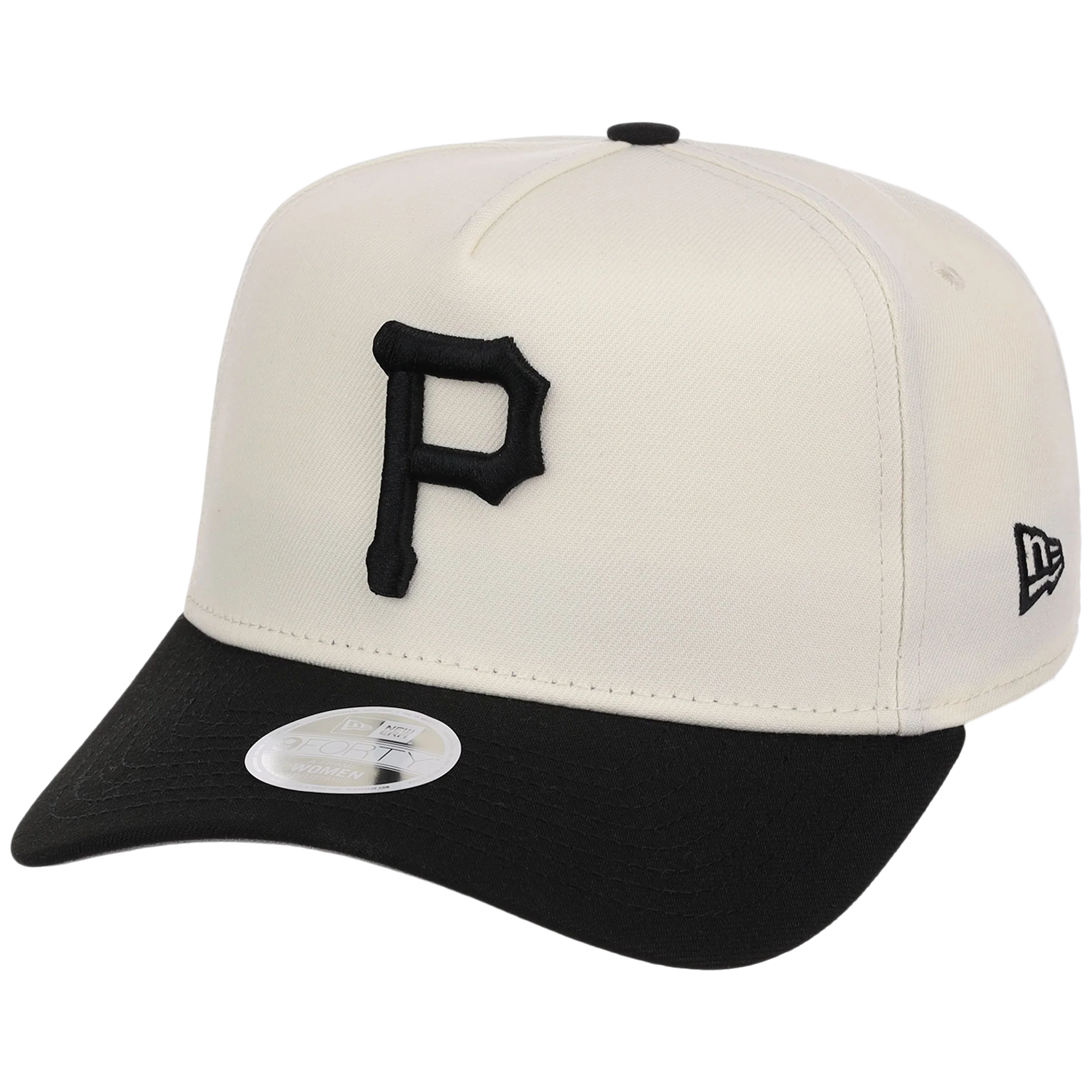 Pittsburgh Pirates Women's New Era 9FORTY Chrome x Black A-Frame - Image 4