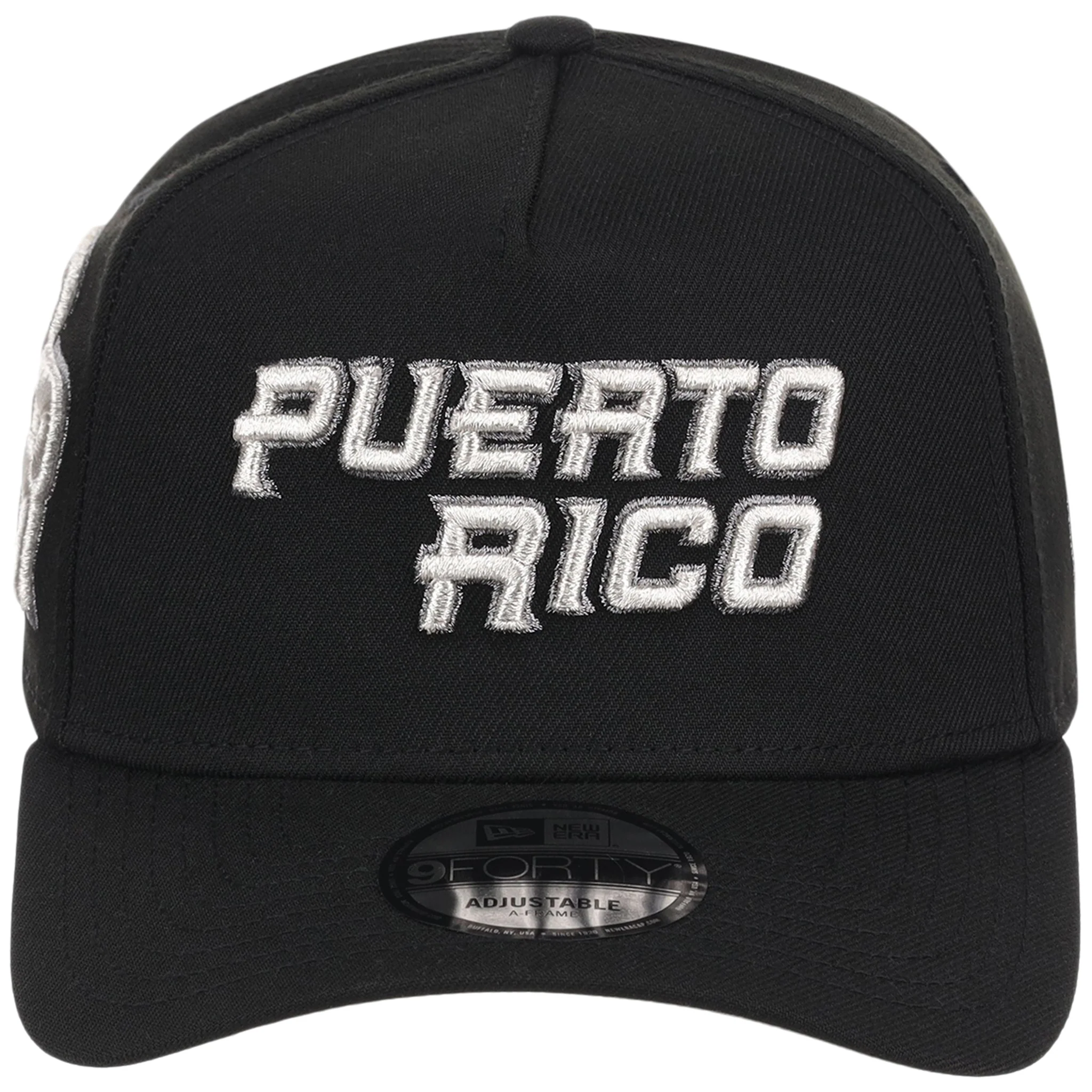 Puerto Rico Crown the Country New Era 9FORTY (Black/Black) - Image 5