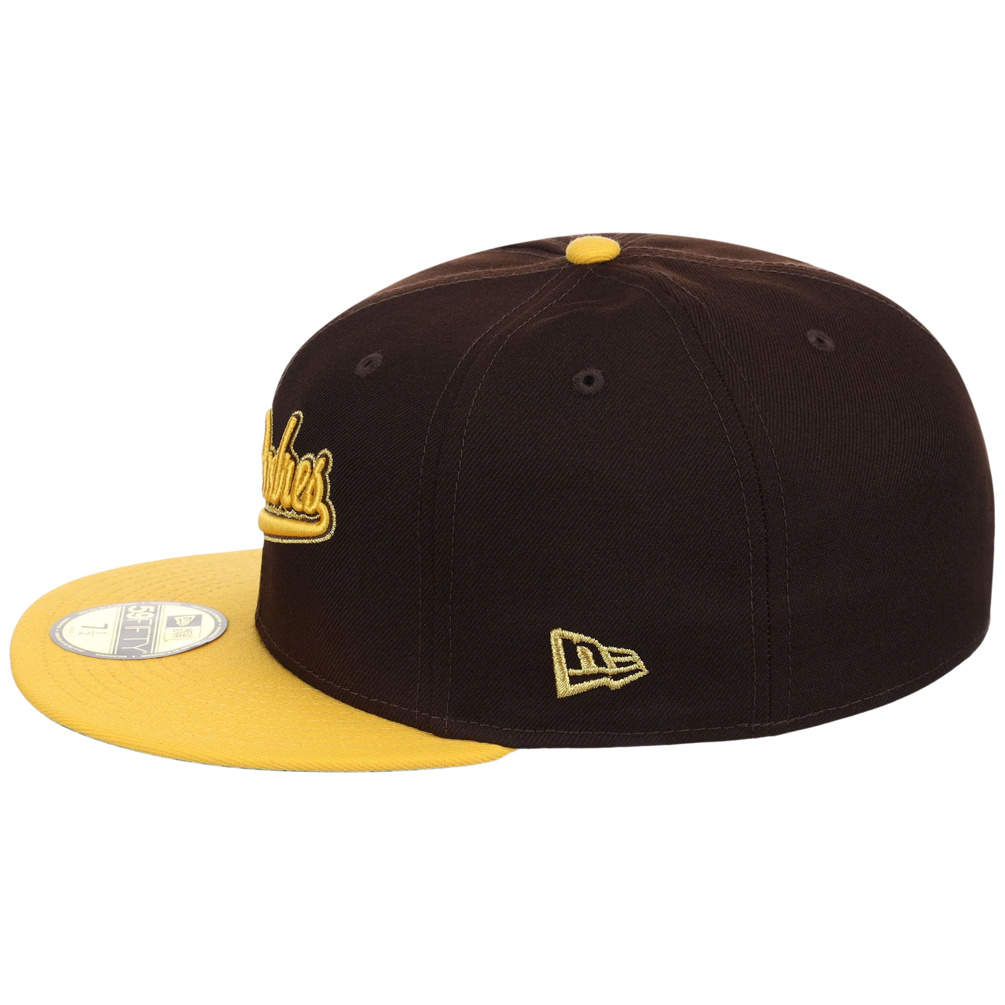 San Diego Padres Friday Flux New Era 59FIFTY (Dark Brown/Yellow) - Image 6