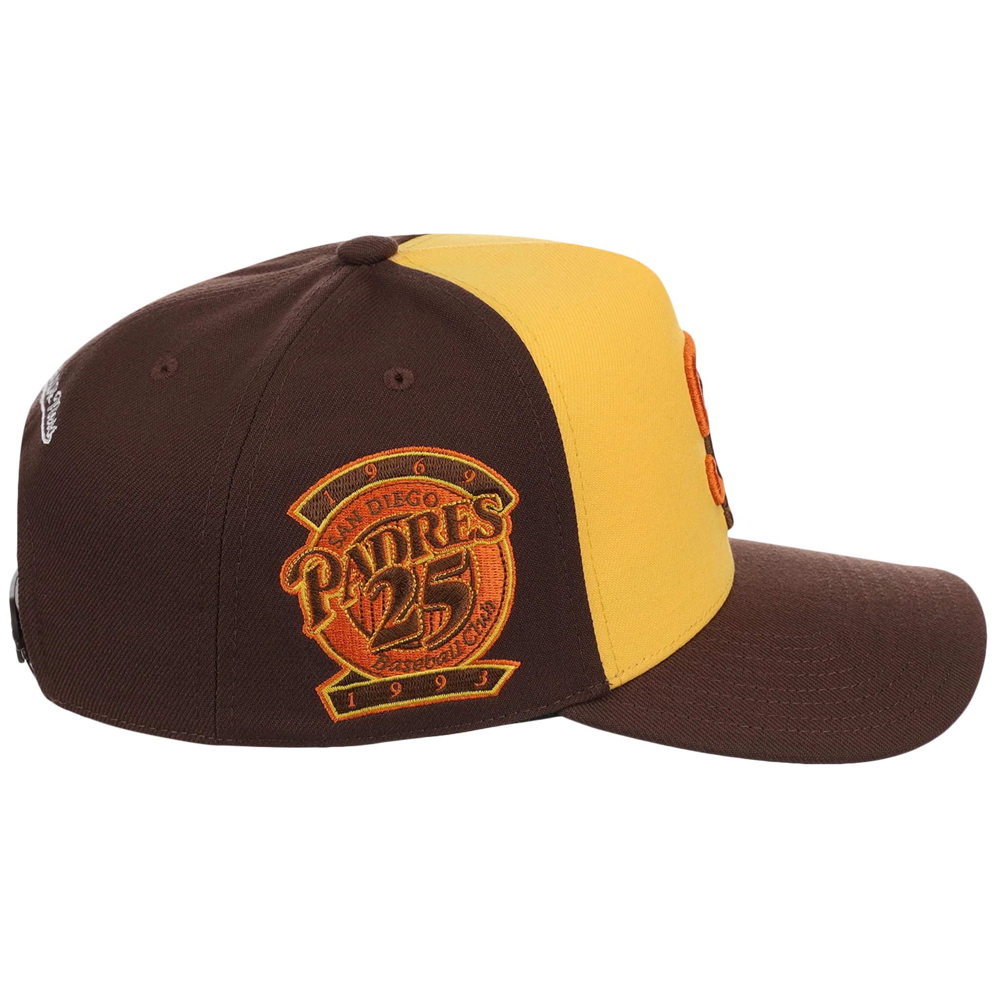 San Diego Padres Mitchell & Ness MLB 'Era Flip' Heritage Series Pro Pinch - Yellow/Brown - Image 3
