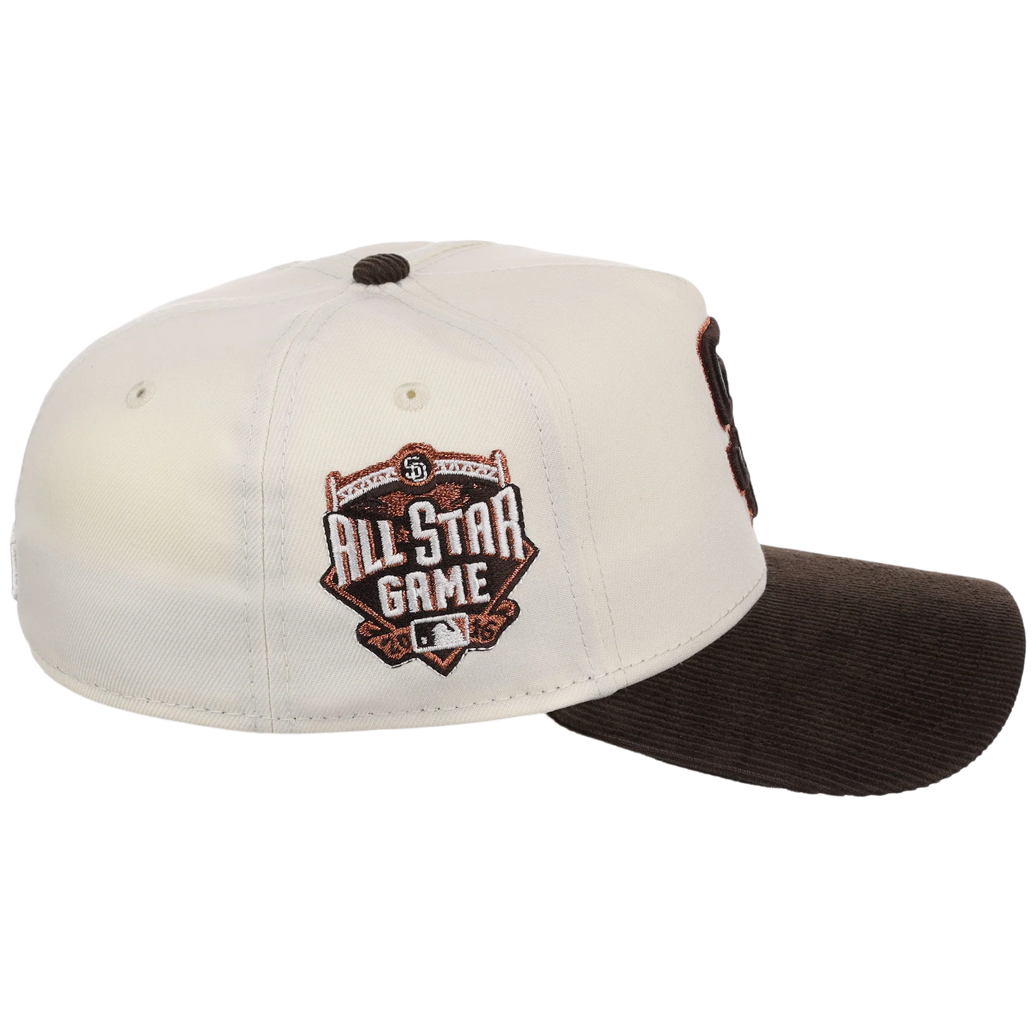 San Diego Padres MLB Chrome Walnut Cord New Era 59FORTY - Image 3