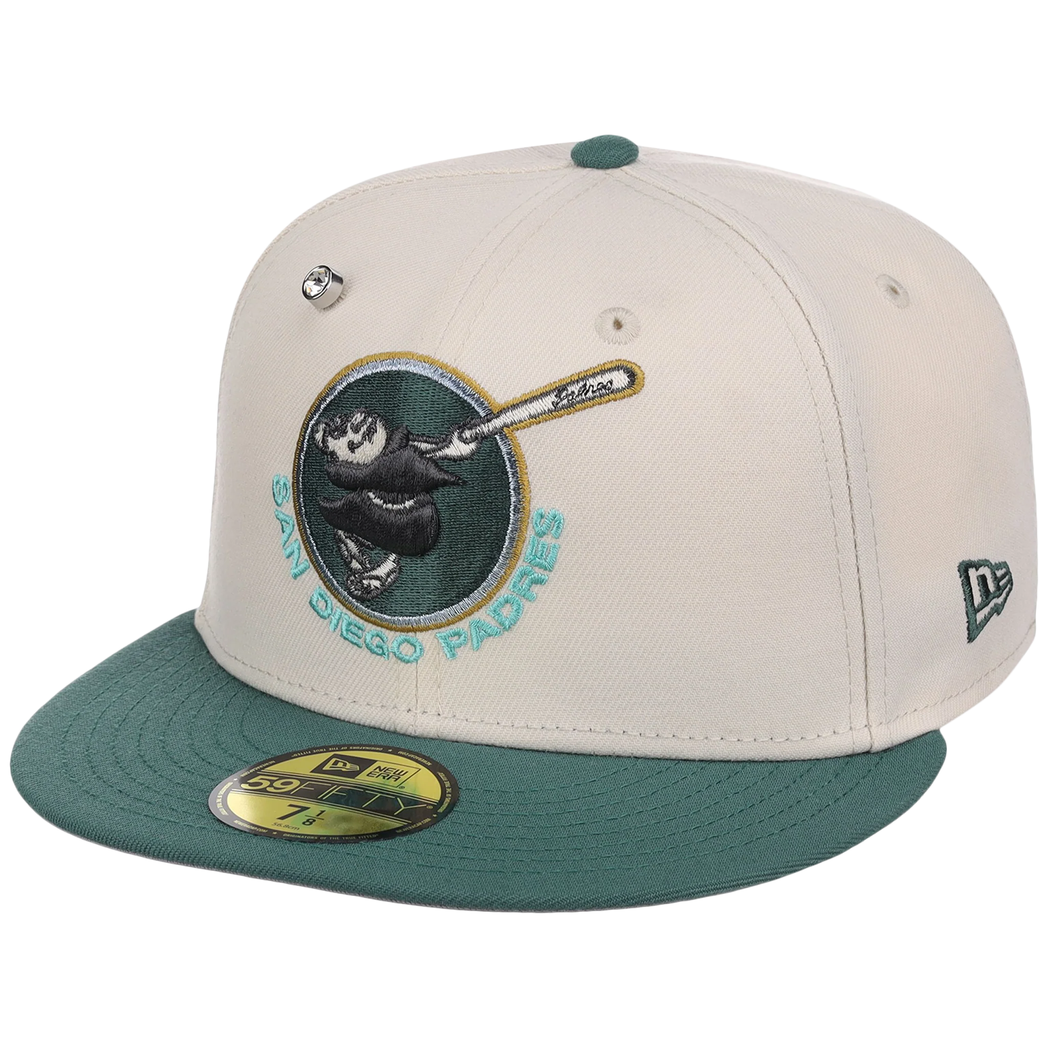 San Diego Padres MLB Cream Lichen New Era 59FIFTY - Image 4