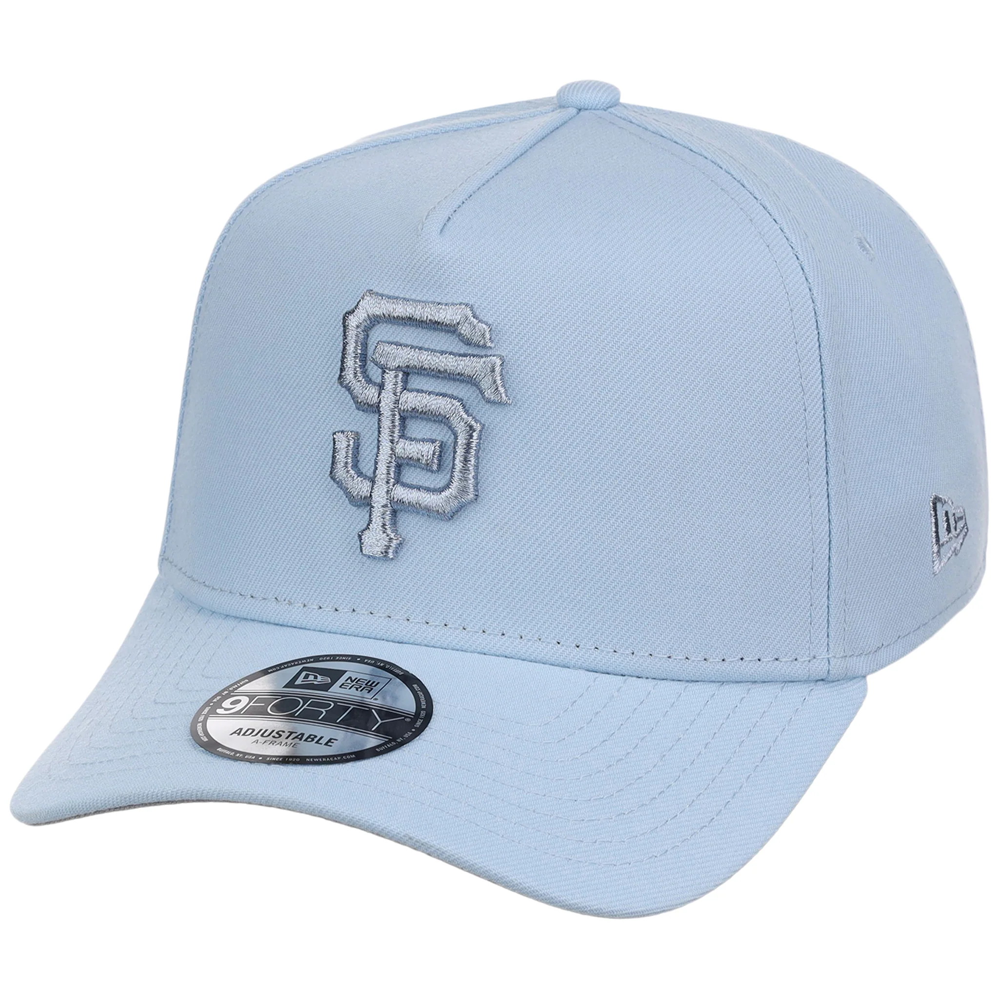 San Francisco Giants MLB Glacial Blue New Era 9FORTY A-Frame - Image 4