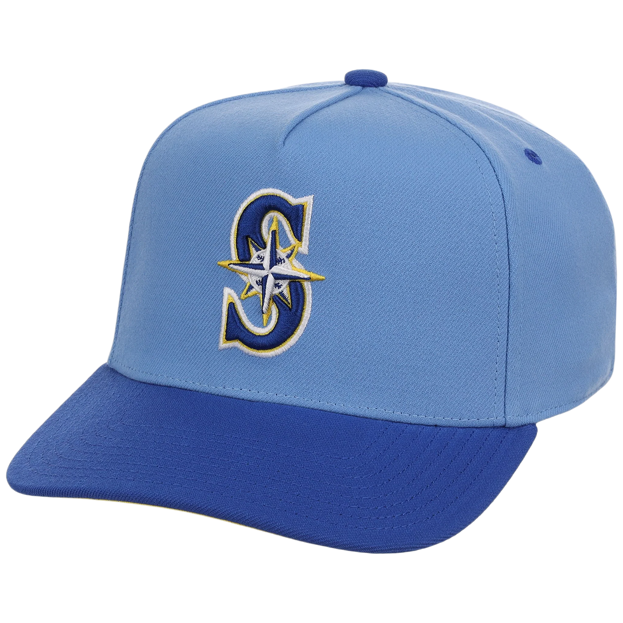 Seattle Mariners Mitchell & Ness MLB 'Era Flip' Heritage Series Pro Pinch - Sky/Royal - Image 4