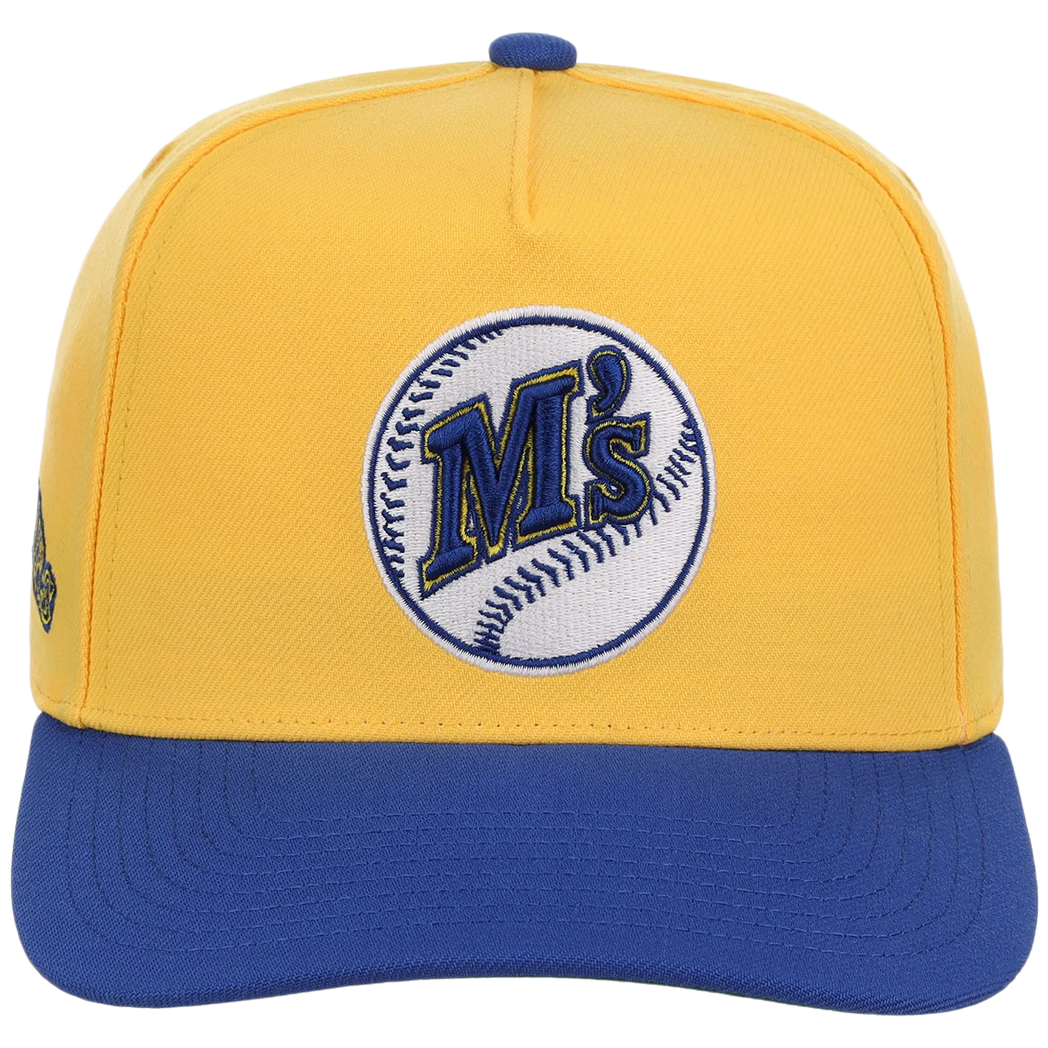 Seattle Mariners Mitchell & Ness MLB 'Era Flip' Heritage Series Pro Pinch - Yellow/Royal - Image 5