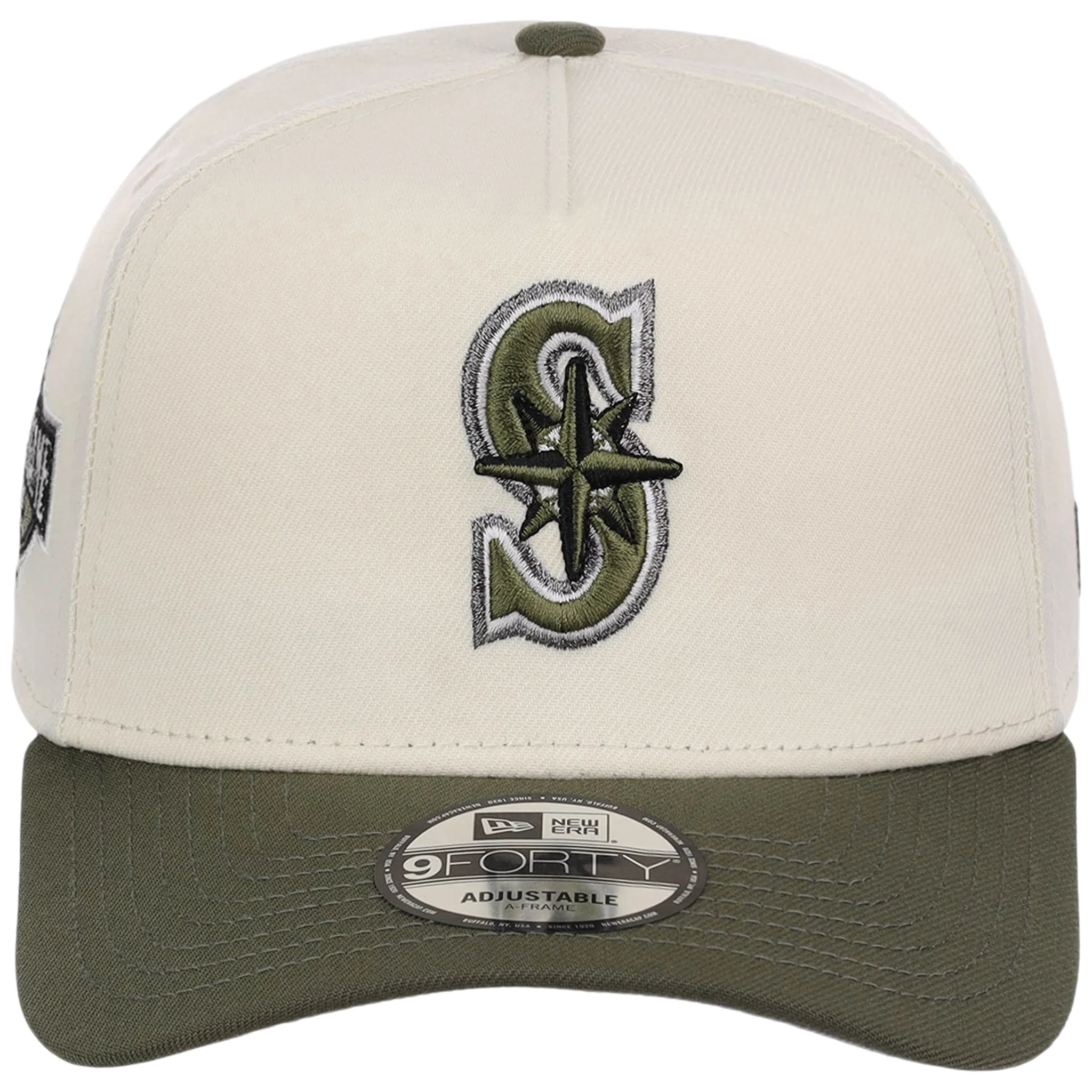 Seattle Mariners MLB Chrome Olive New Era 9FORTY - Image 5