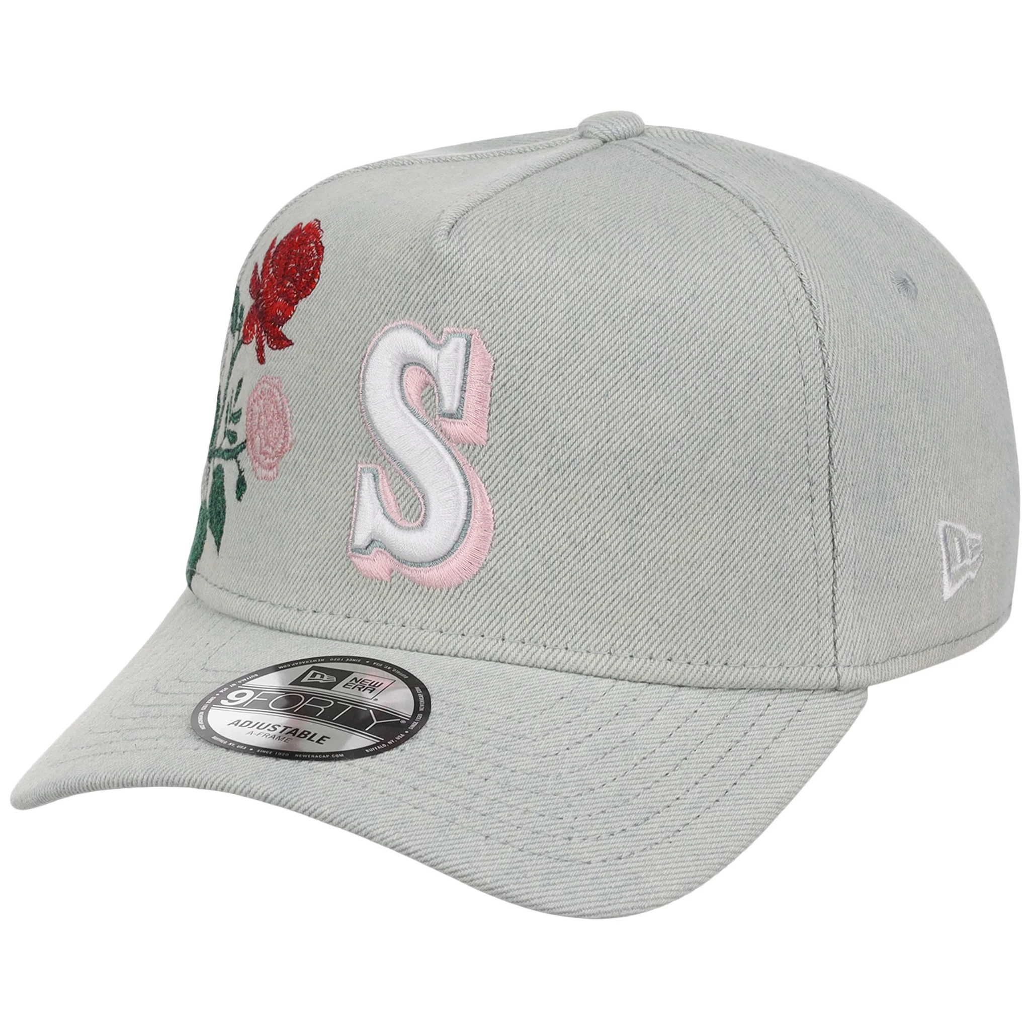 Seattle Mariners MLB Denim Flower New Era 9FORTY - Image 4
