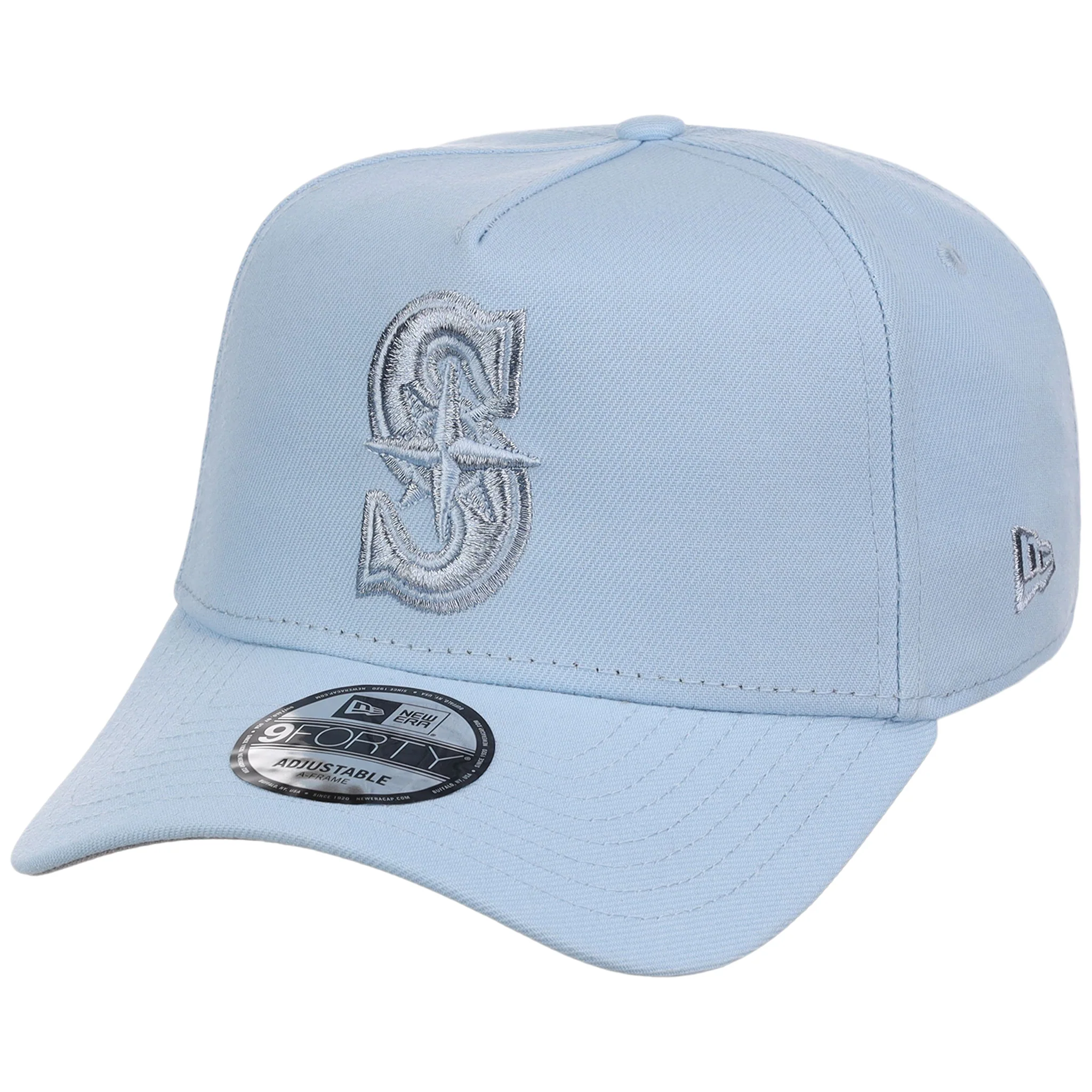 Seattle Mariners MLB Glacial Blue New Era 9FORTY A-Frame - Image 4