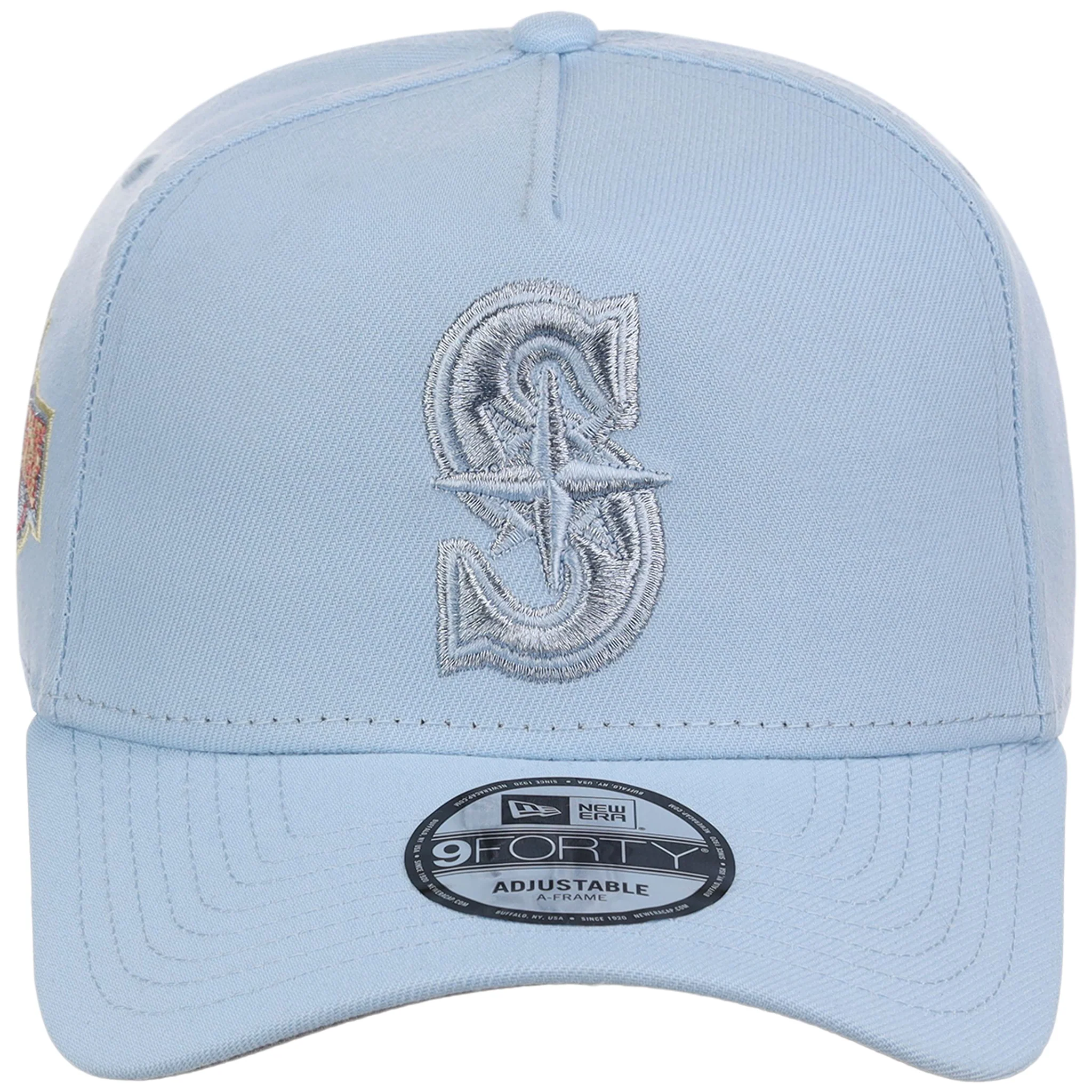 Seattle Mariners MLB Glacial Blue New Era 9FORTY A-Frame - Image 5