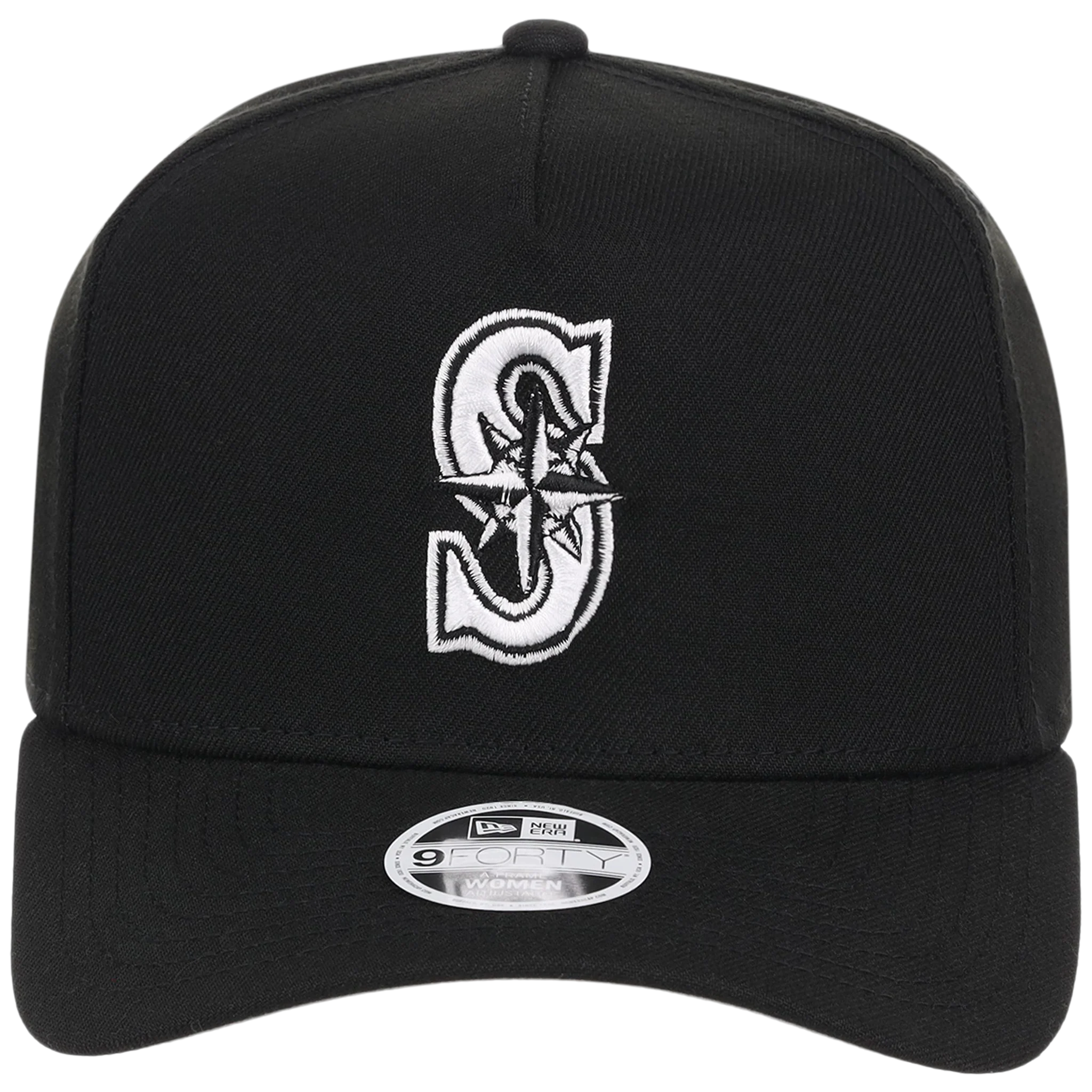 Seattle Mariners Women's New Era 9FORTY Black A-Frame - Image 5