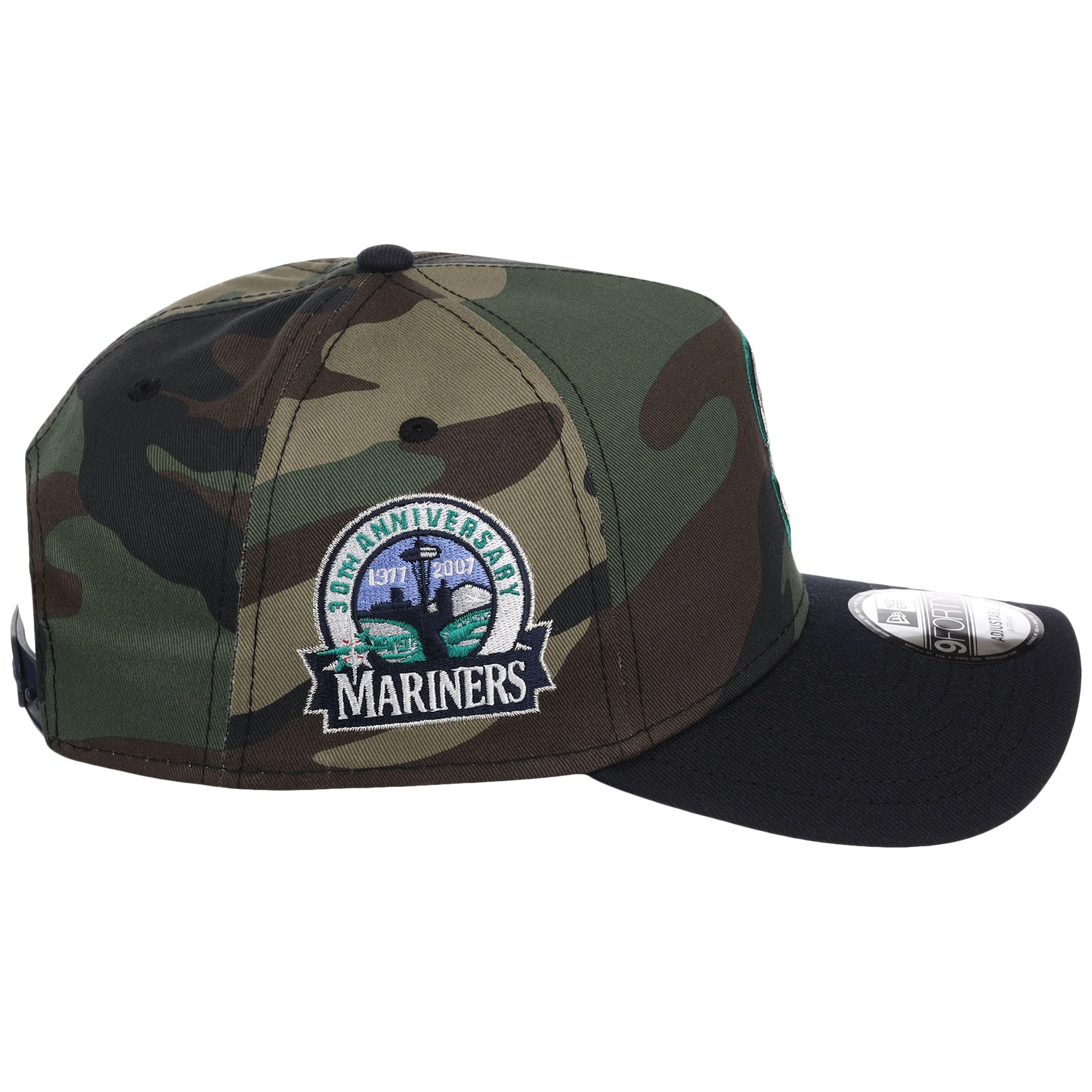 Seattle Mariners MLB Woodland Contrast New Era 9FORTY - Image 3