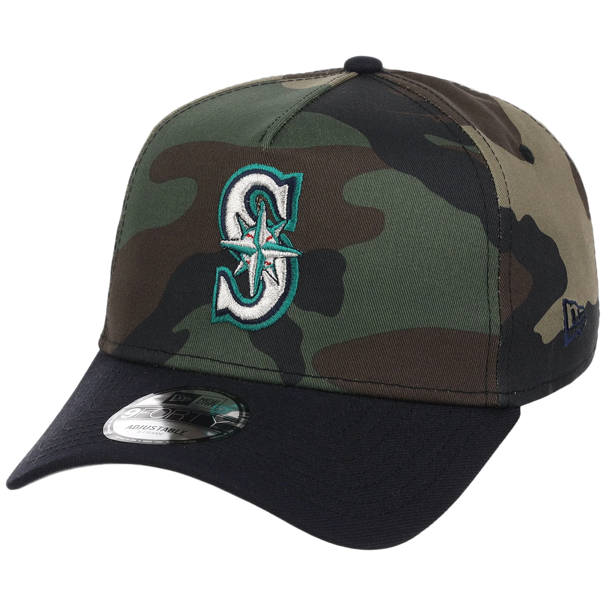 Seattle Mariners MLB Woodland Contrast New Era 9FORTY - Image 4