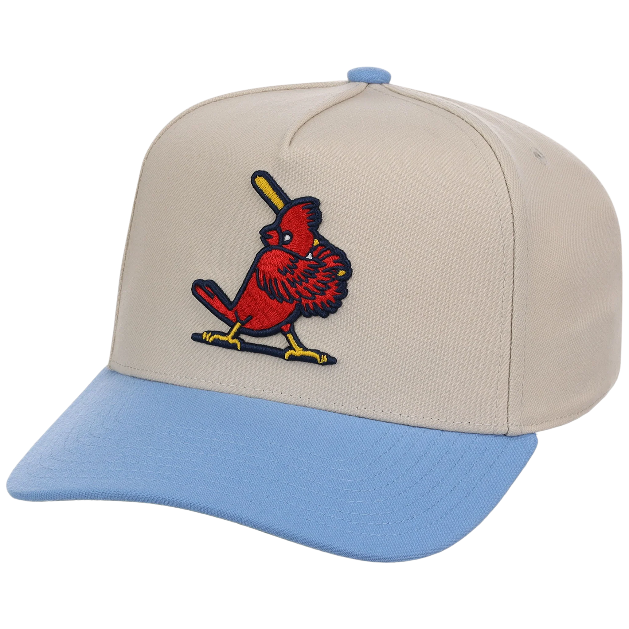 St. Louis Cardinals Mitchell & Ness MLB 'Era Flip' Heritage Series Pro Pinch - Cream/Sky - Image 4