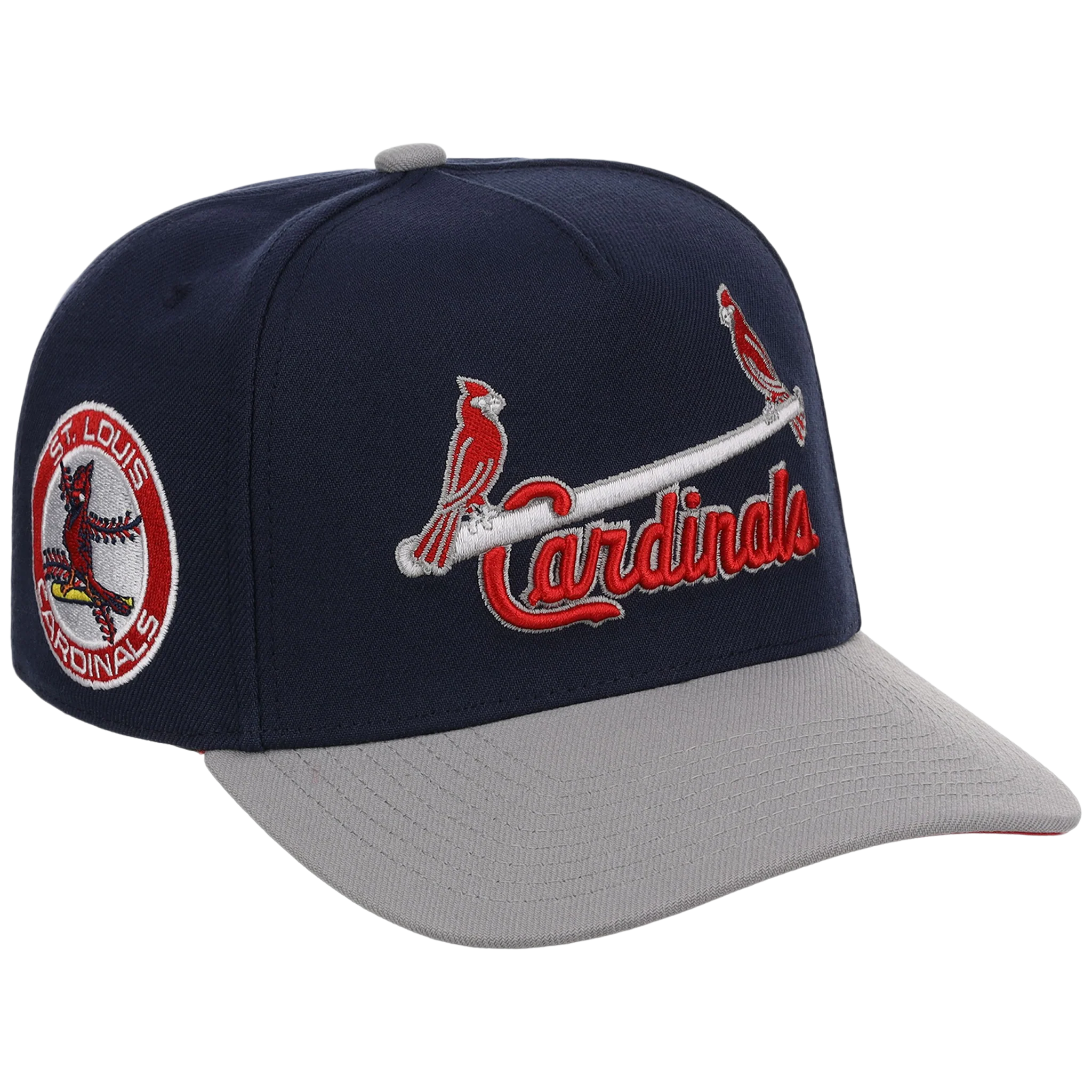 St. Louis Cardinals Mitchell & Ness MLB 'Era Flip' Heritage Series Pro Pinch - Navy/Gray
