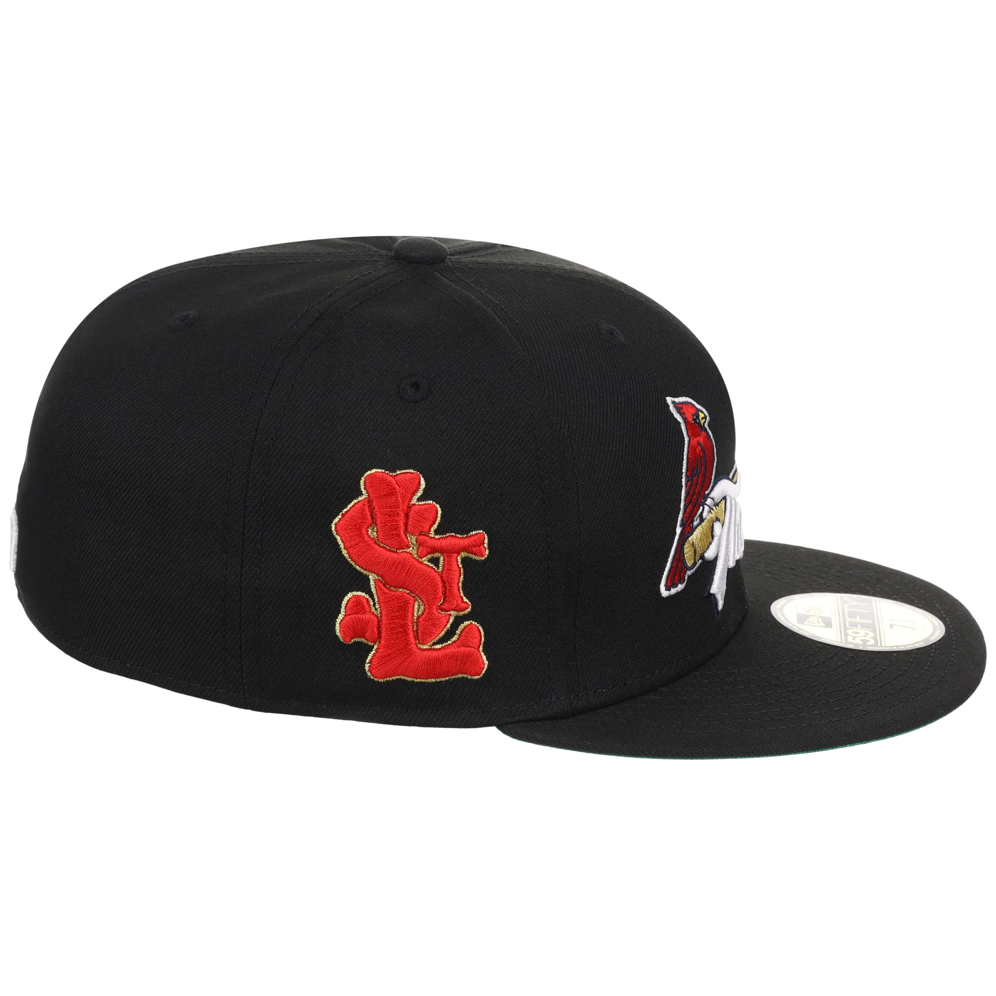 St. Louis Cardinals - St. Louis Crown the City 2.0 'The Lou' New Era 59FIFTY (Black/Black) - Image 3