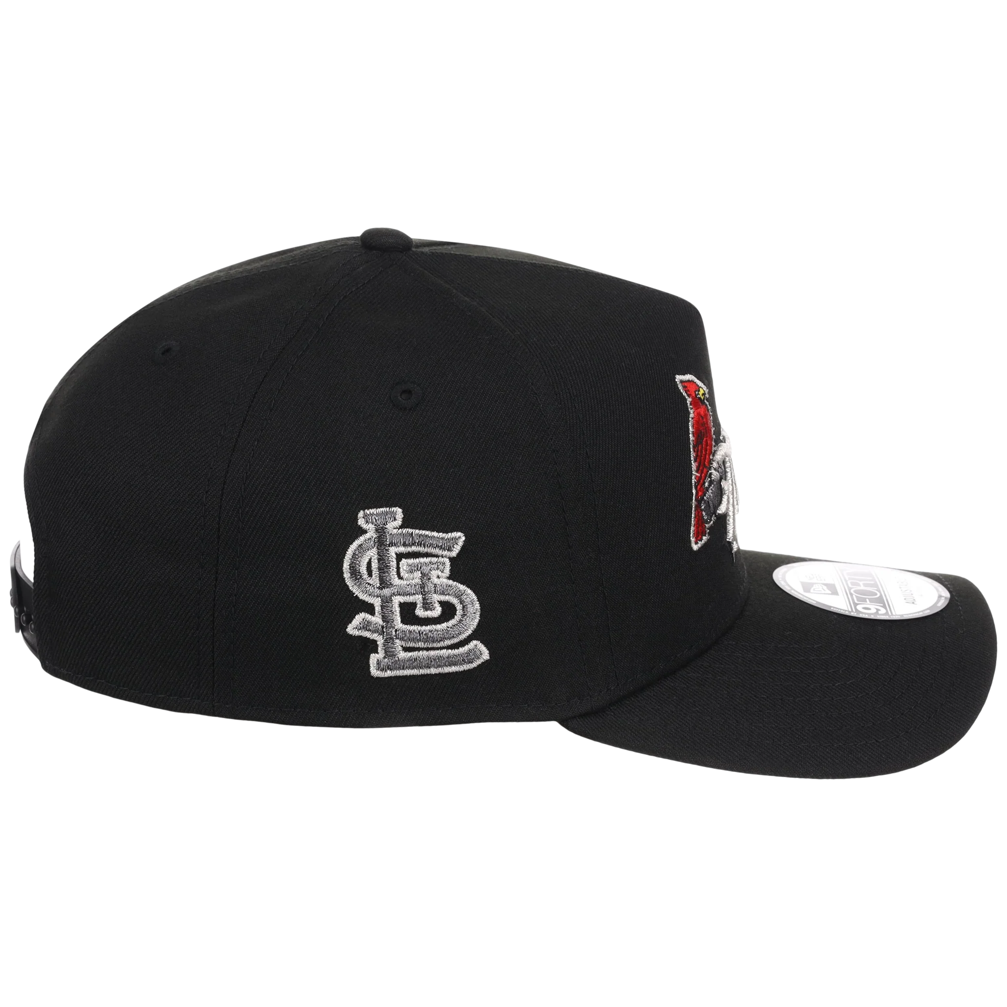St. Louis Cardinals - St. Louis Crown the City 2.0 'The Lou' New Era 9FORTY (Black/Black) - Image 3
