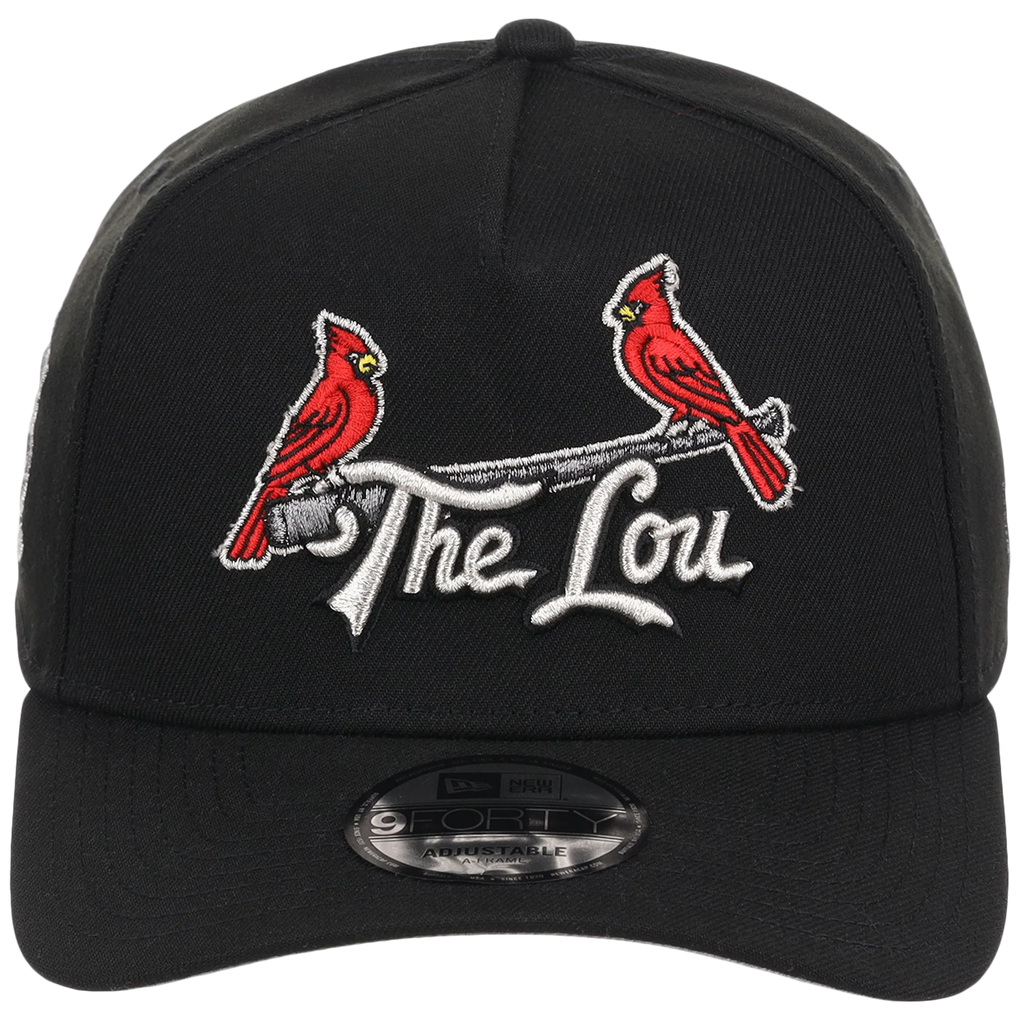 St. Louis Cardinals - St. Louis Crown the City 2.0 'The Lou' New Era 9FORTY (Black/Black) - Image 5