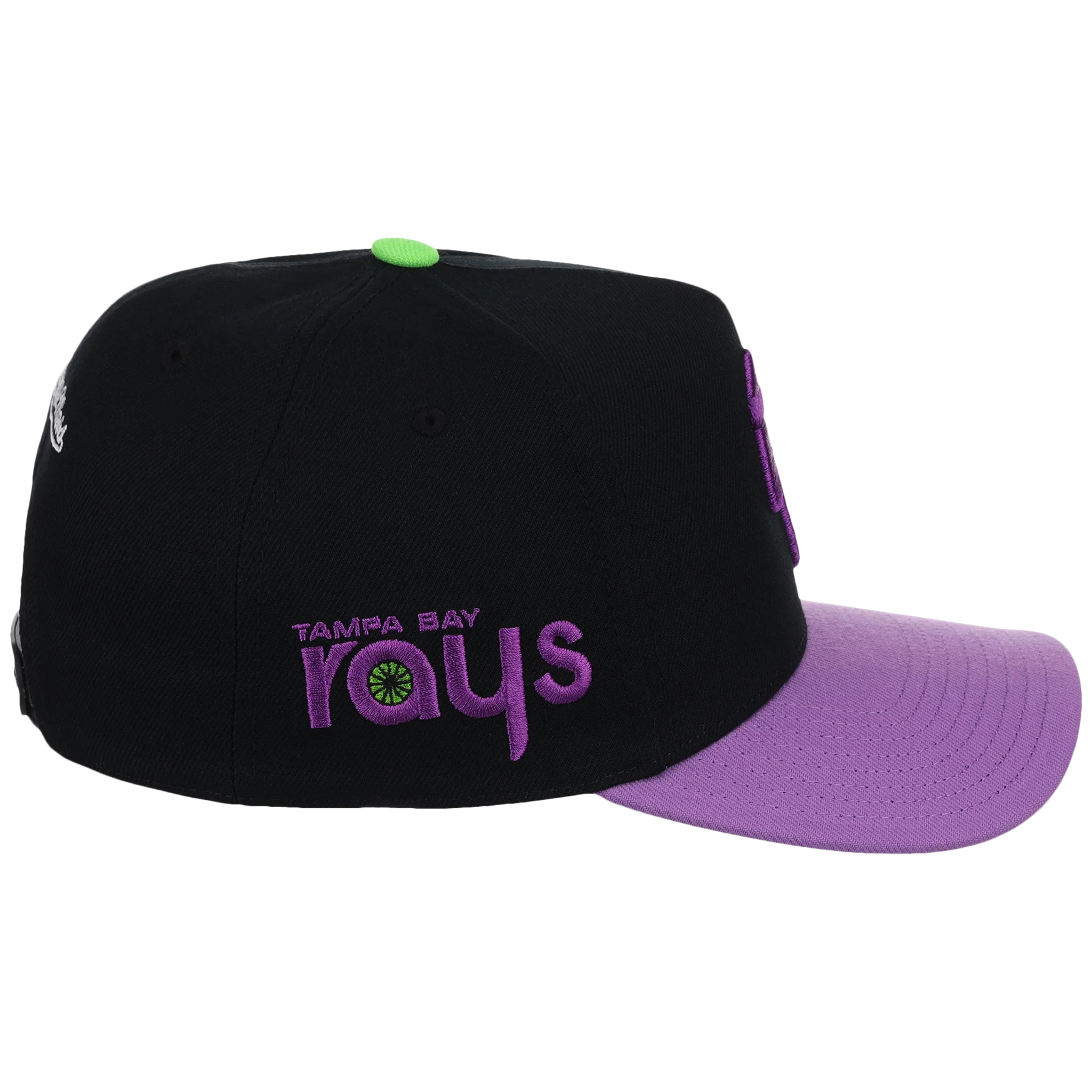 Tampa Bay Rays Mitchell & Ness MLB 'Era Flip' Heritage Series Pro Pinch - Black/Purple - Image 3