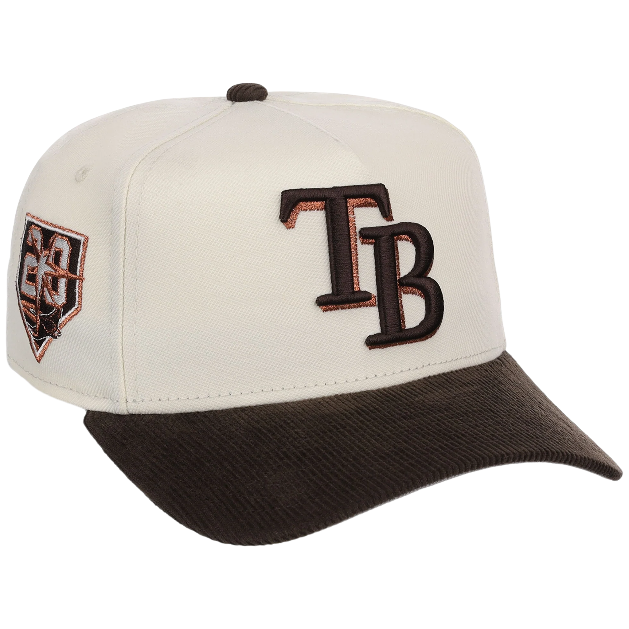 Tampa Bay Rays MLB Chrome Walnut Cord New Era 59FORTY