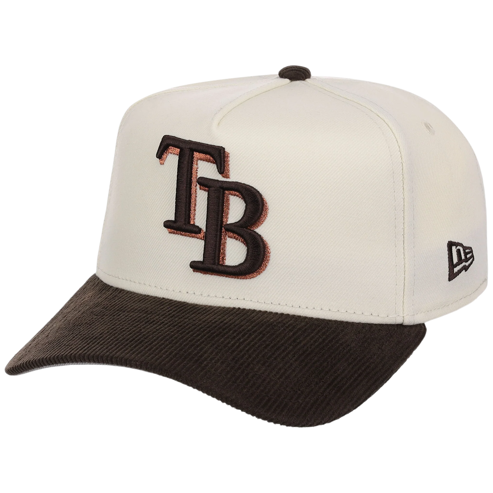 Tampa Bay Rays MLB Chrome Walnut Cord New Era 59FORTY - Image 4